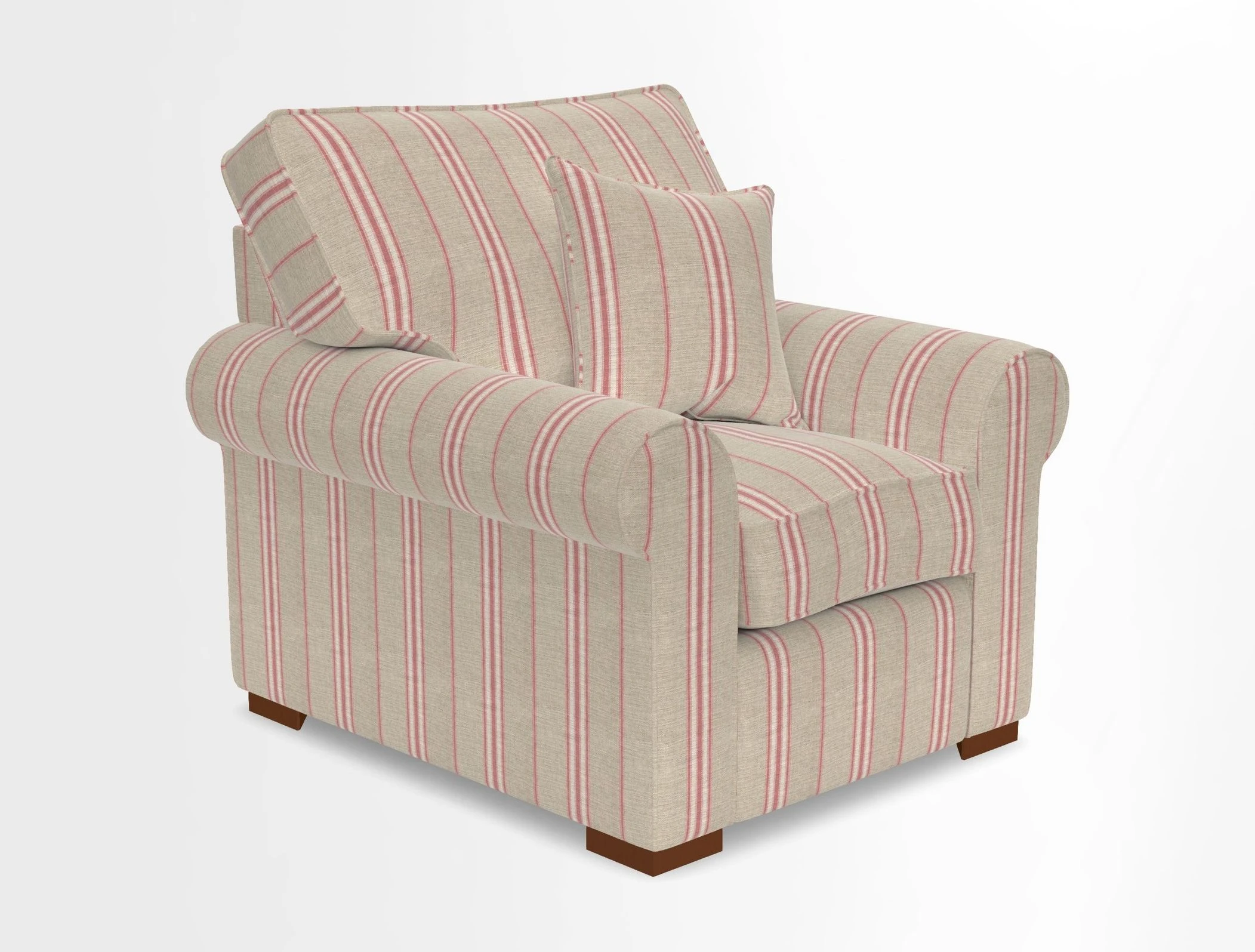 Upperton Chair in Two Tone Plain Biscuit - Loose cover option available