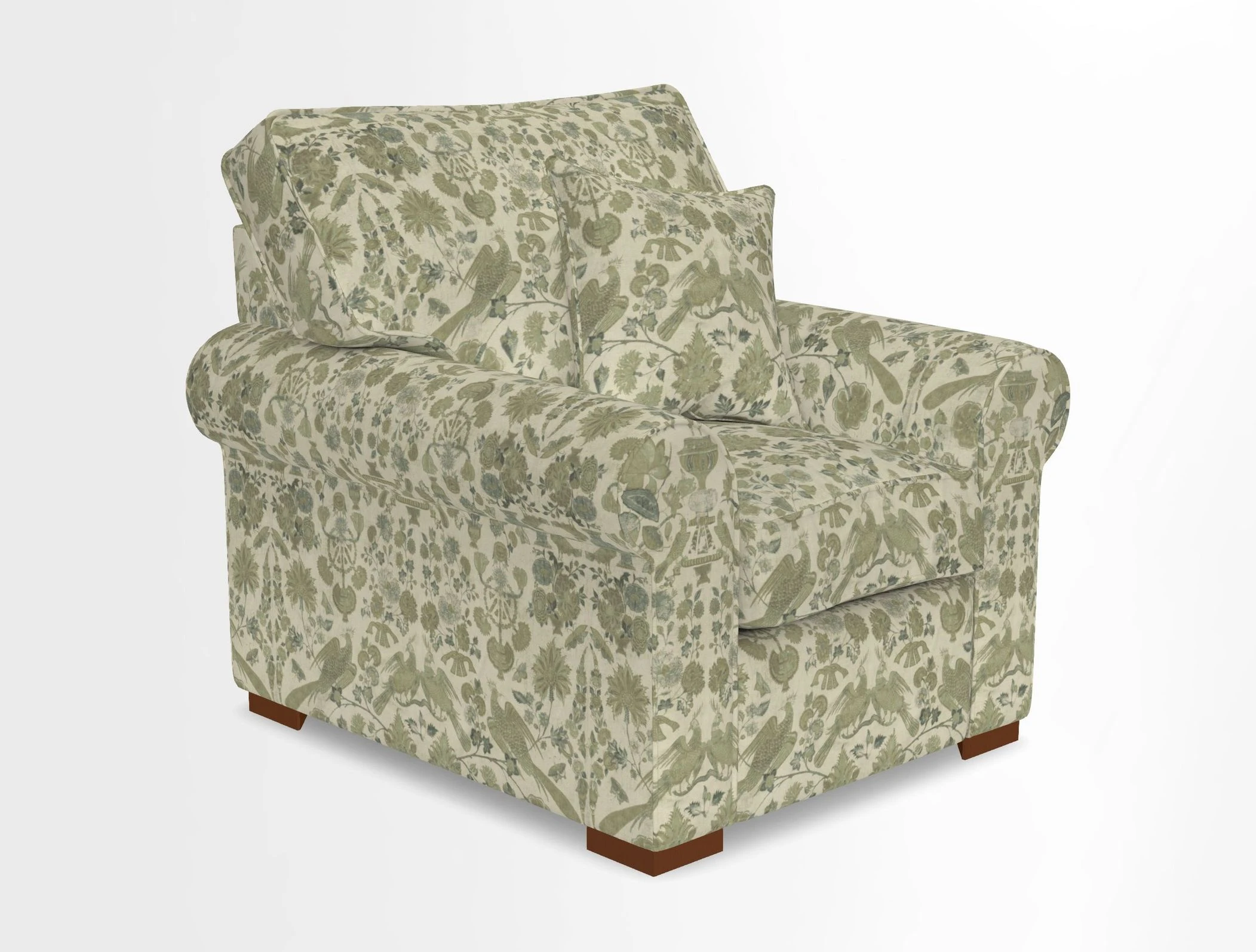 Upperton Chair in Two Tone Plain Biscuit - Loose cover option available