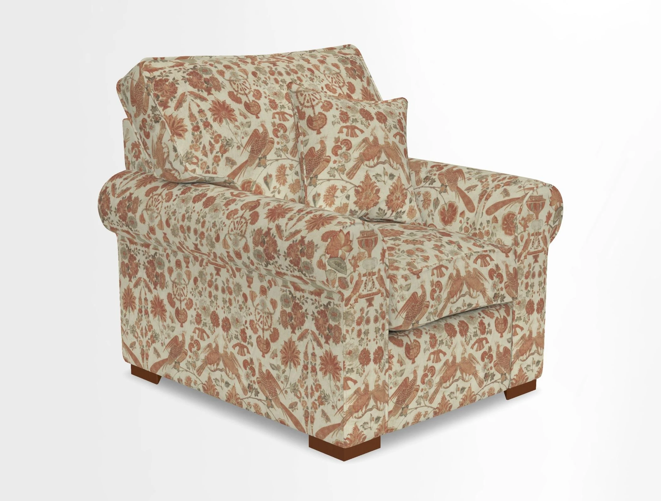 Upperton Chair in Two Tone Plain Biscuit - Loose cover option available