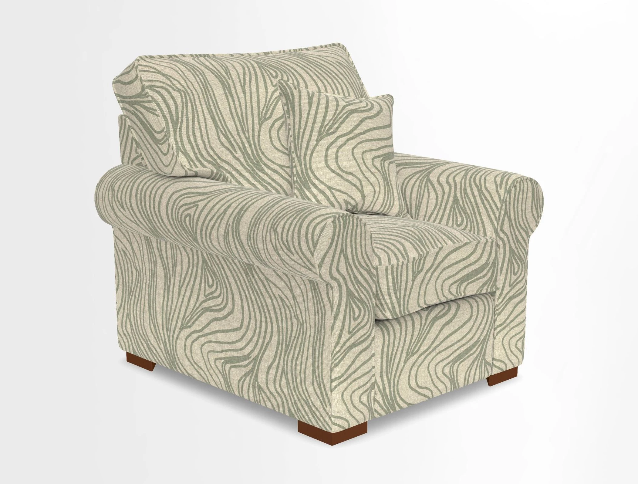 Upperton Chair in Two Tone Plain Biscuit - Loose cover option available