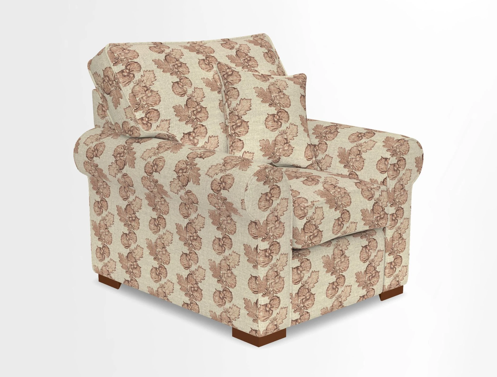 Upperton Chair in Two Tone Plain Biscuit - Loose cover option available