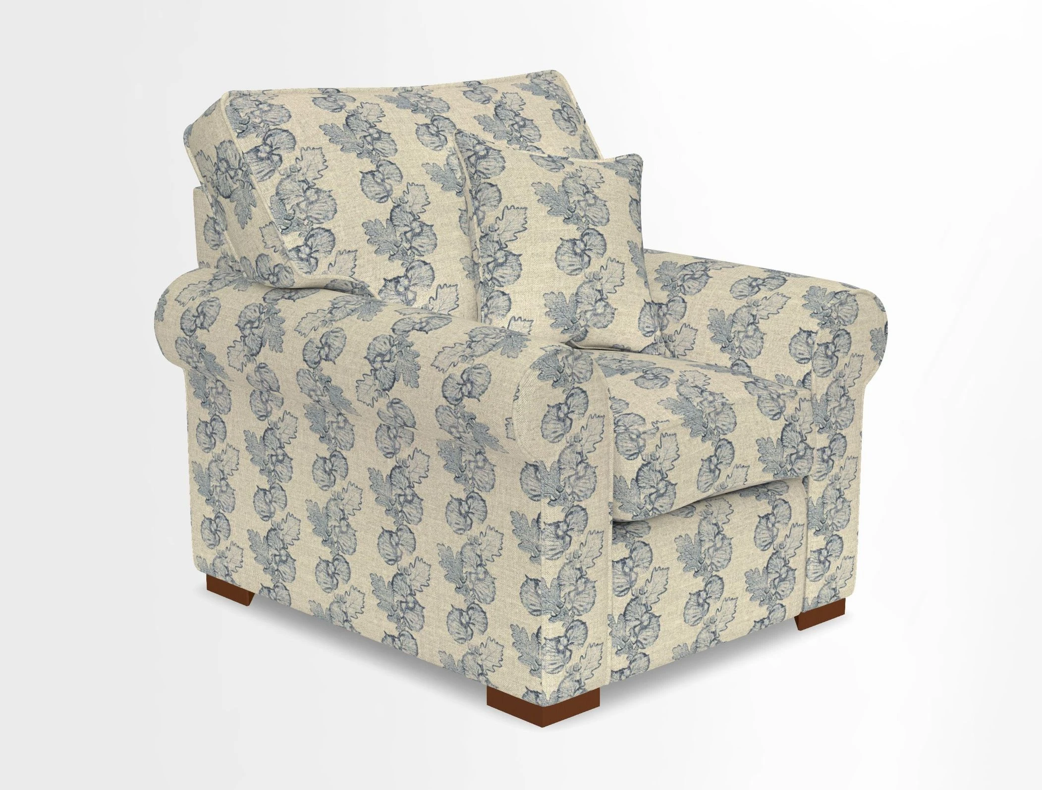 Upperton Chair in Two Tone Plain Biscuit - Loose cover option available