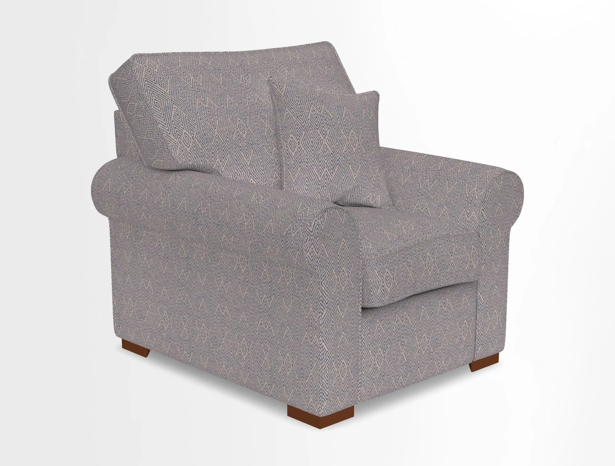 Upperton Chair in Two Tone Plain Biscuit - Loose cover option available