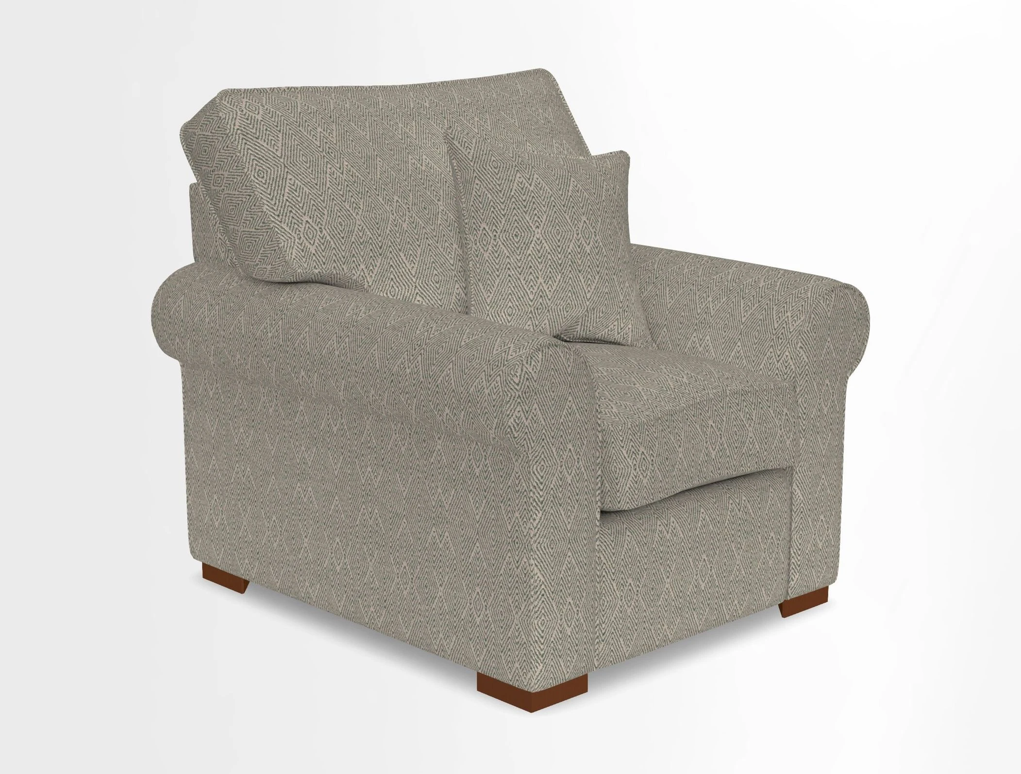 Upperton Chair in Two Tone Plain Biscuit - Loose cover option available