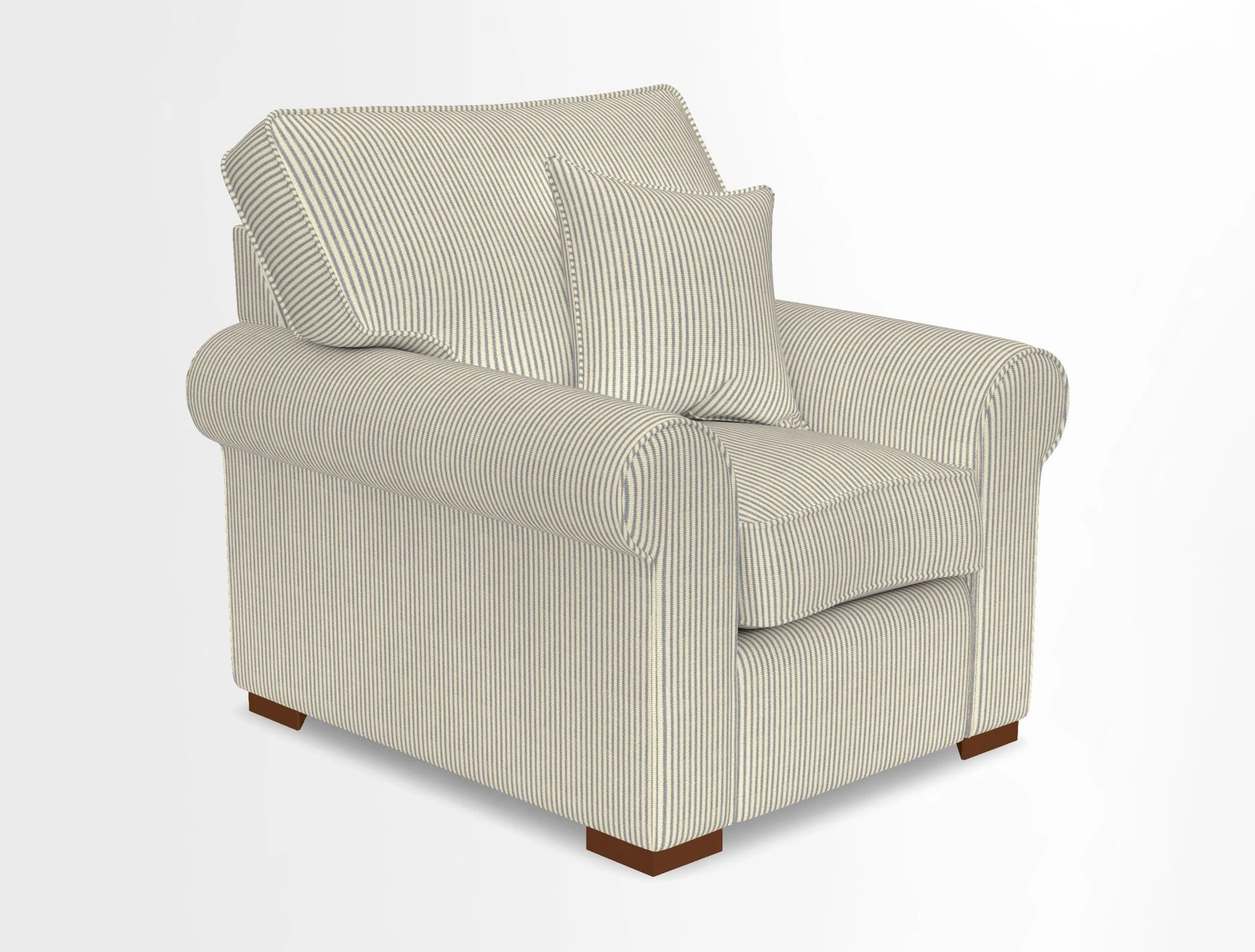 Upperton Chair in Two Tone Plain Biscuit - Loose cover option available