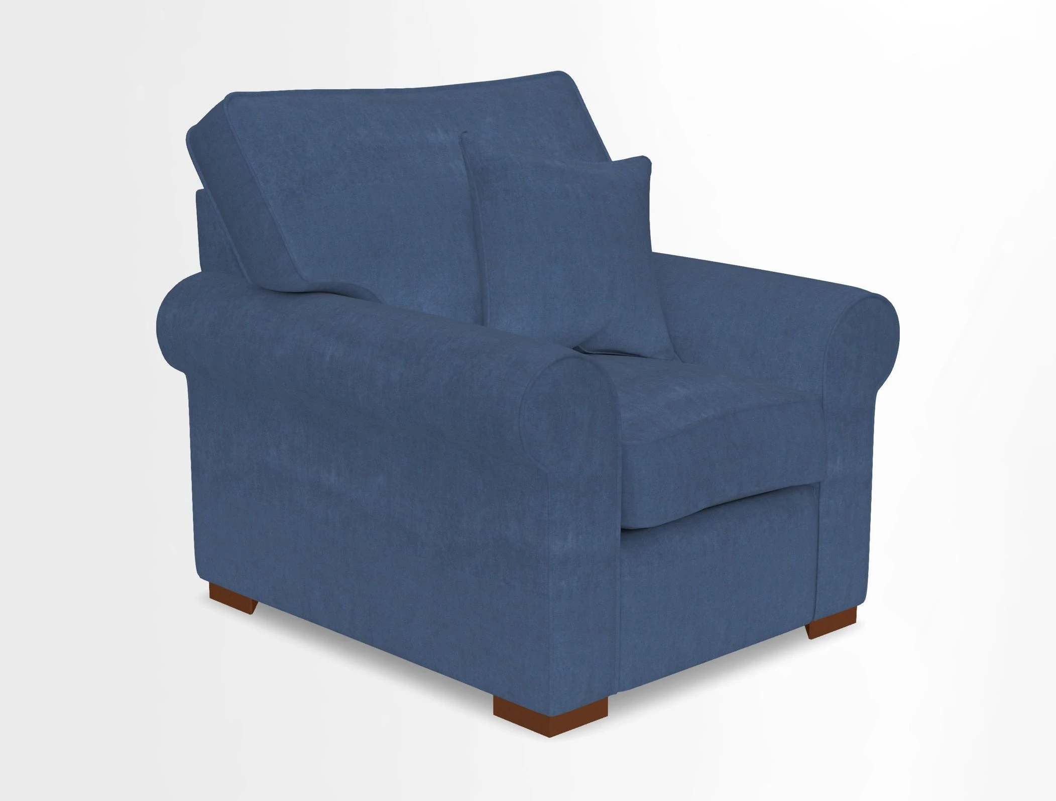 Upperton Chair in Two Tone Plain Biscuit - Loose cover option available