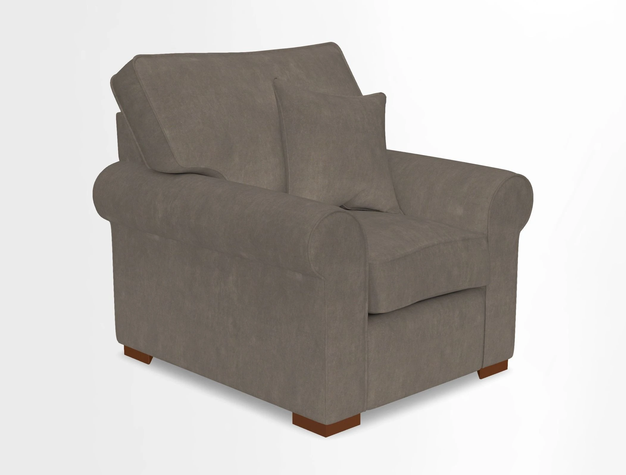 Upperton Chair in Two Tone Plain Biscuit - Loose cover option available