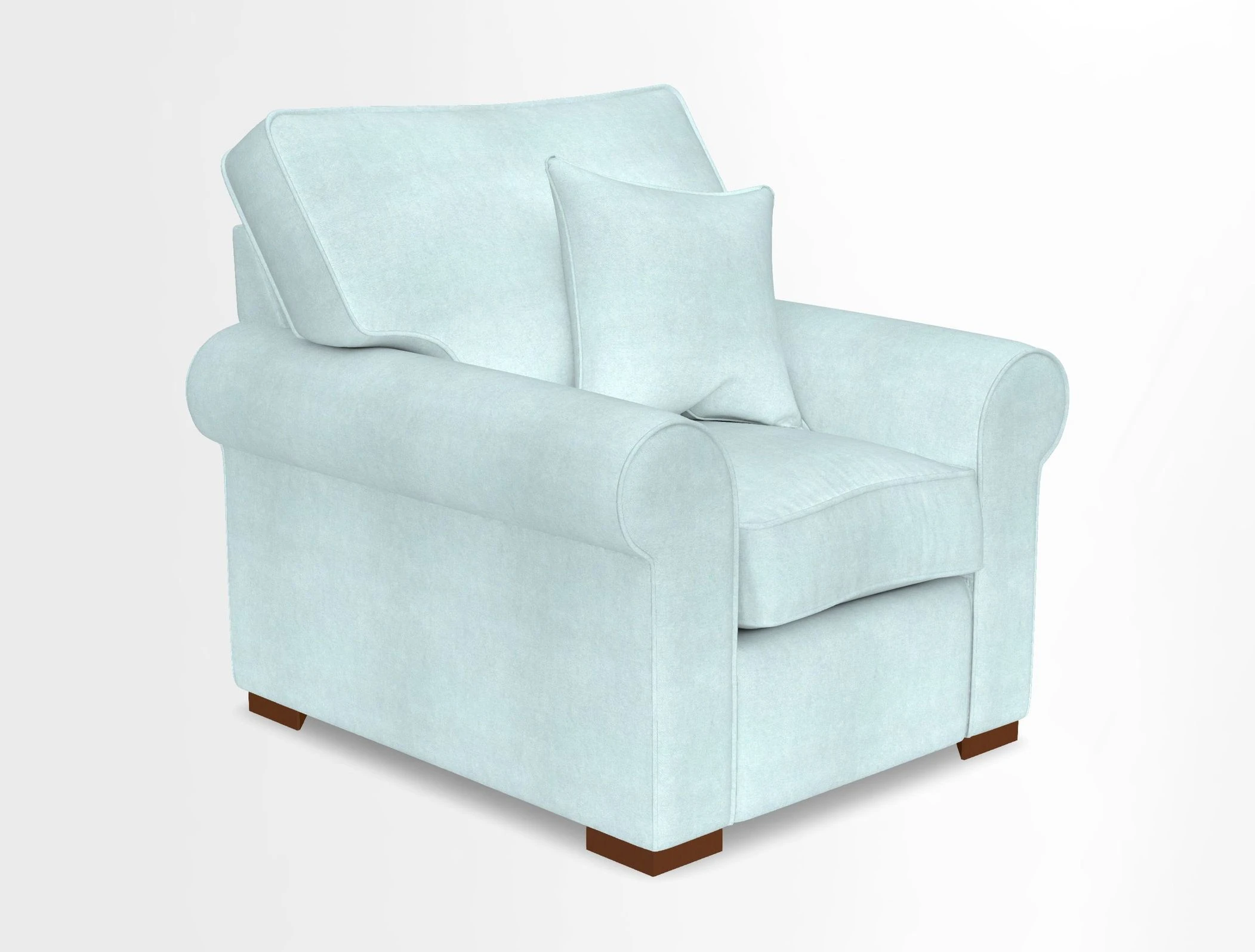 Upperton Chair in Two Tone Plain Biscuit - Loose cover option available