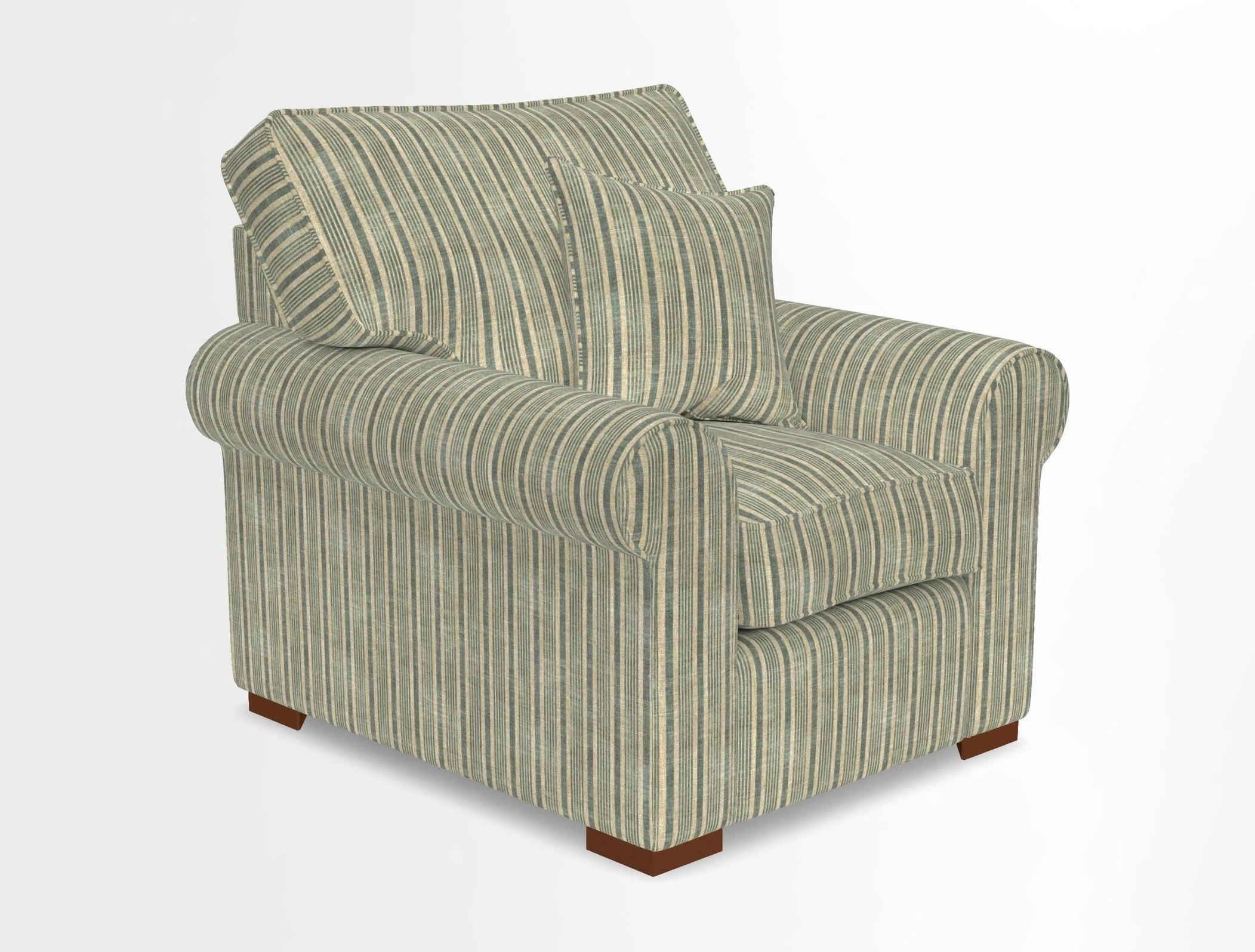 Upperton Chair in Two Tone Plain Biscuit - Loose cover option available
