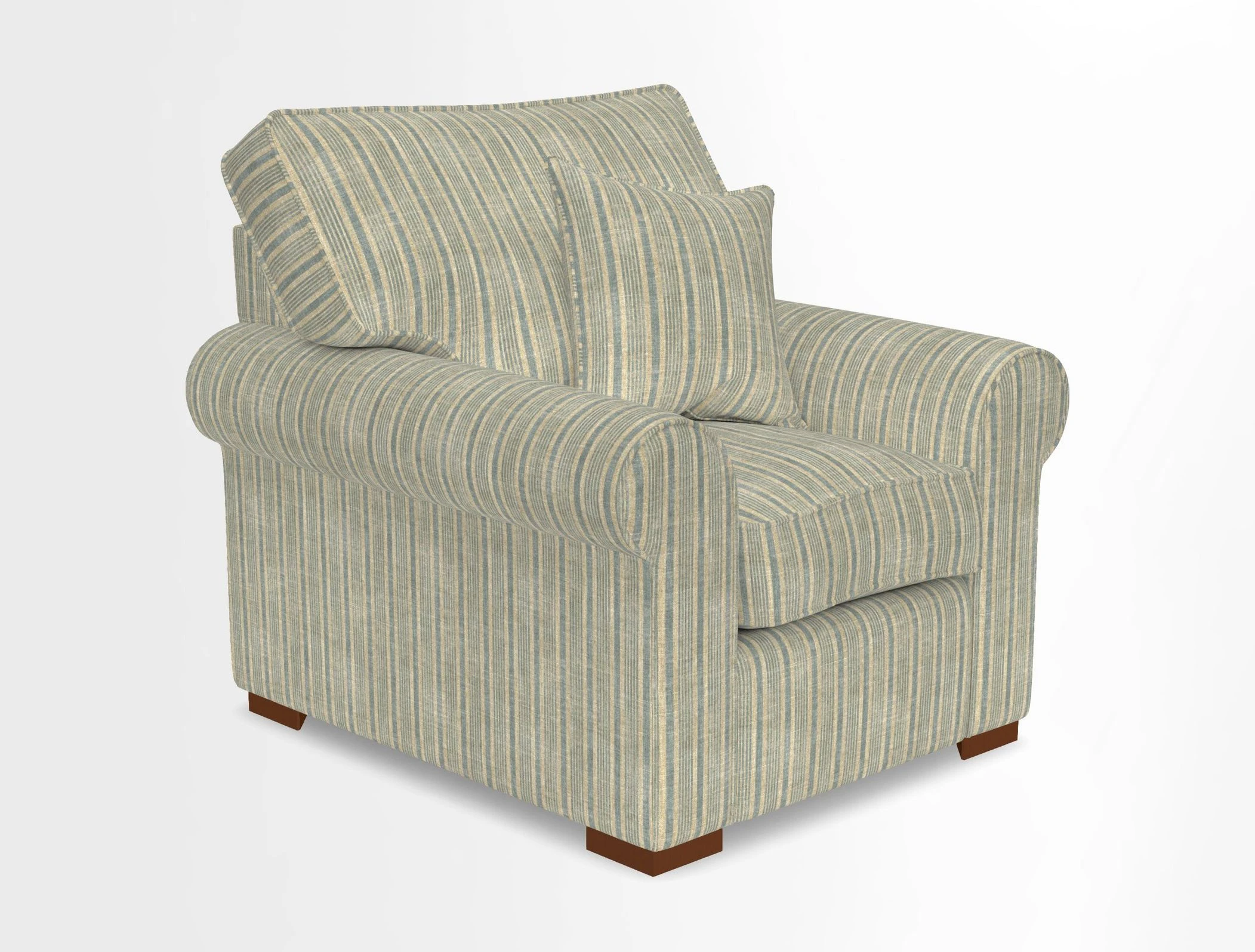 Upperton Chair in Two Tone Plain Biscuit - Loose cover option available
