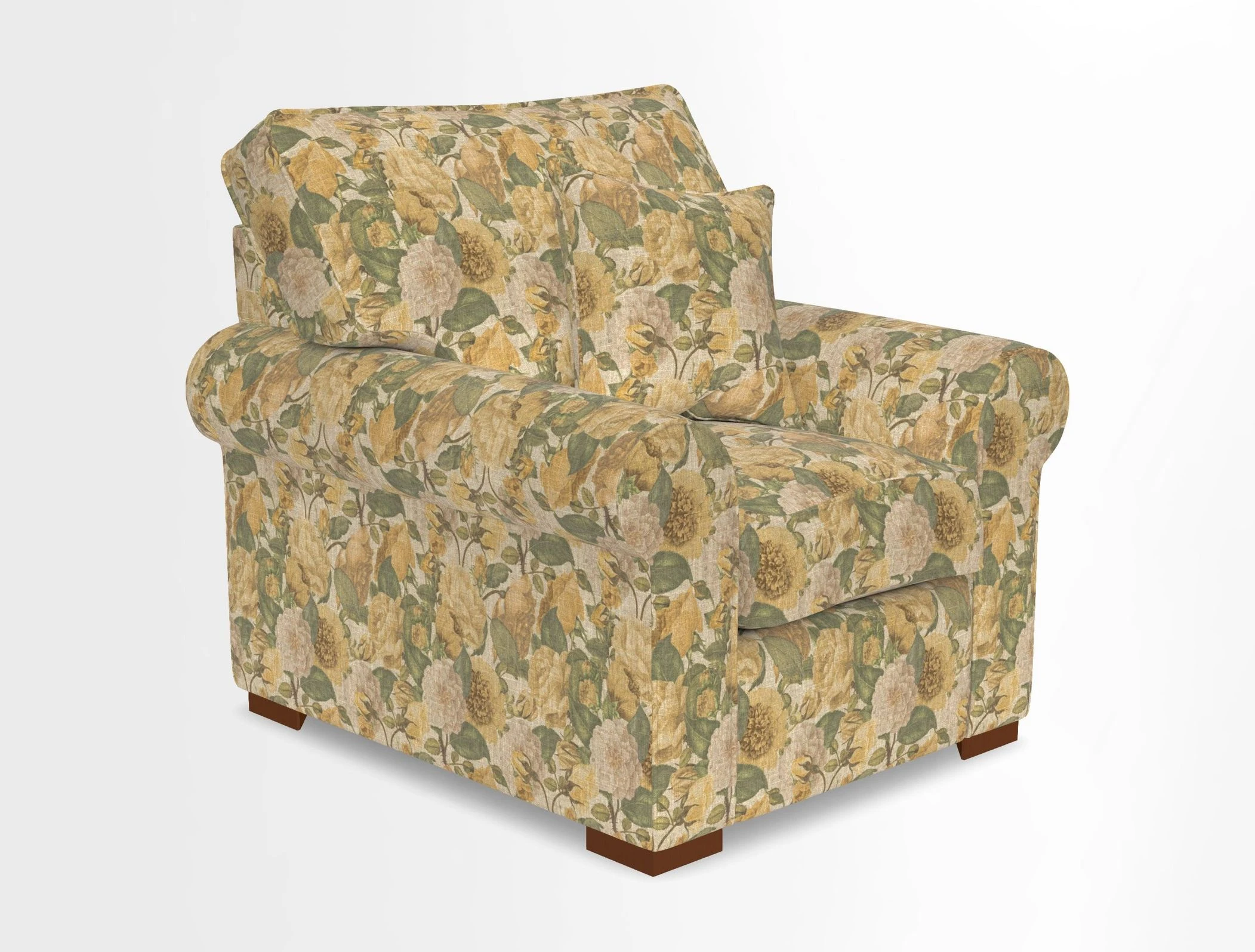 Upperton Chair in Two Tone Plain Biscuit - Loose cover option available