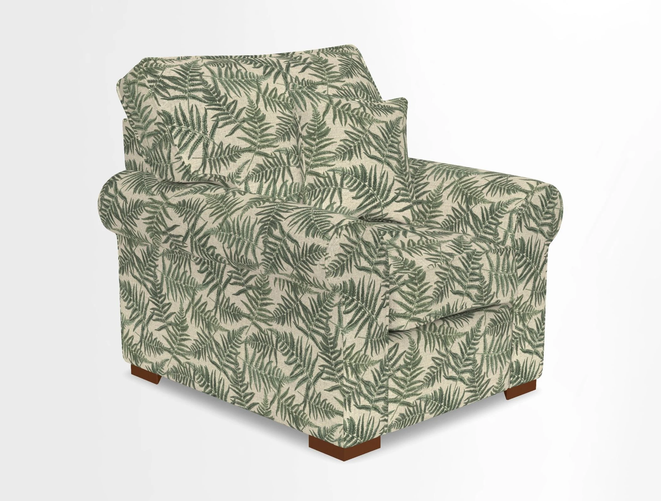 Upperton Chair in Two Tone Plain Biscuit - Loose cover option available