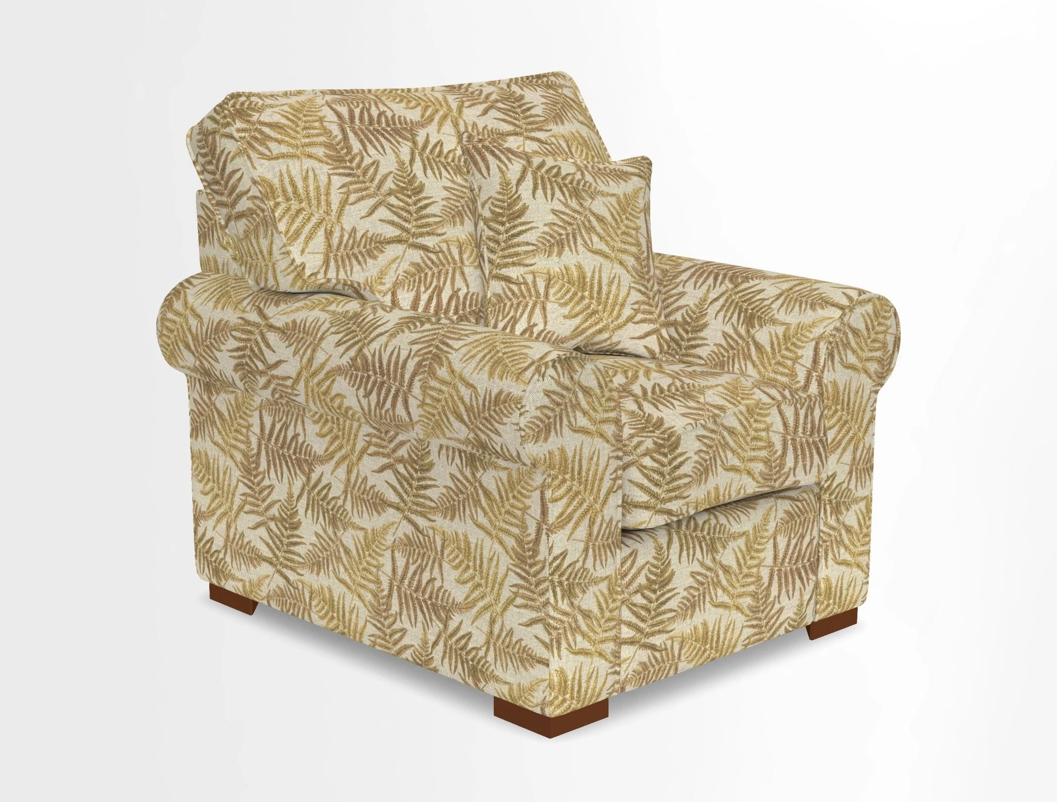 Upperton Chair in Two Tone Plain Biscuit - Loose cover option available