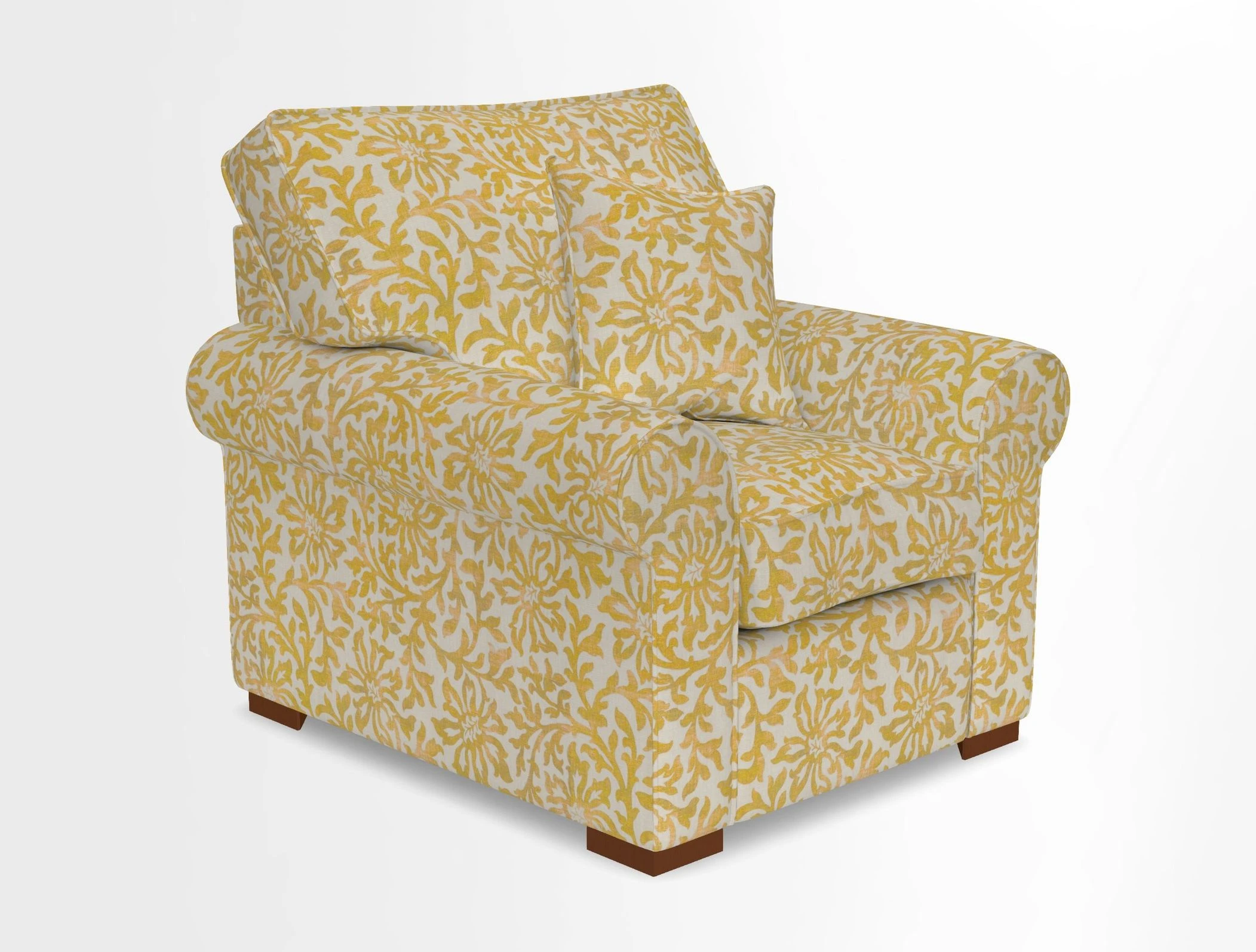 Upperton Chair in Two Tone Plain Biscuit - Loose cover option available