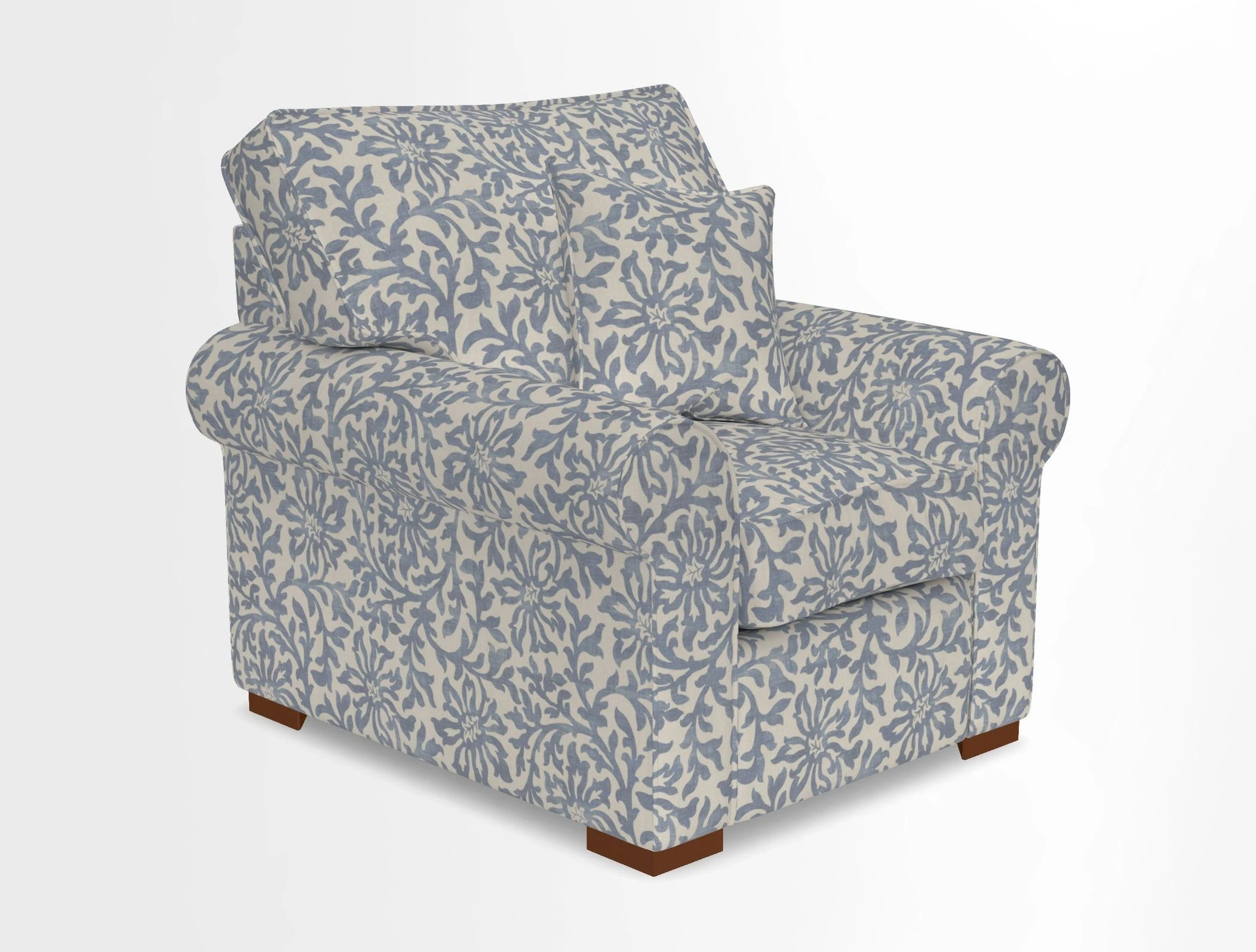 Upperton Chair in Two Tone Plain Biscuit - Loose cover option available