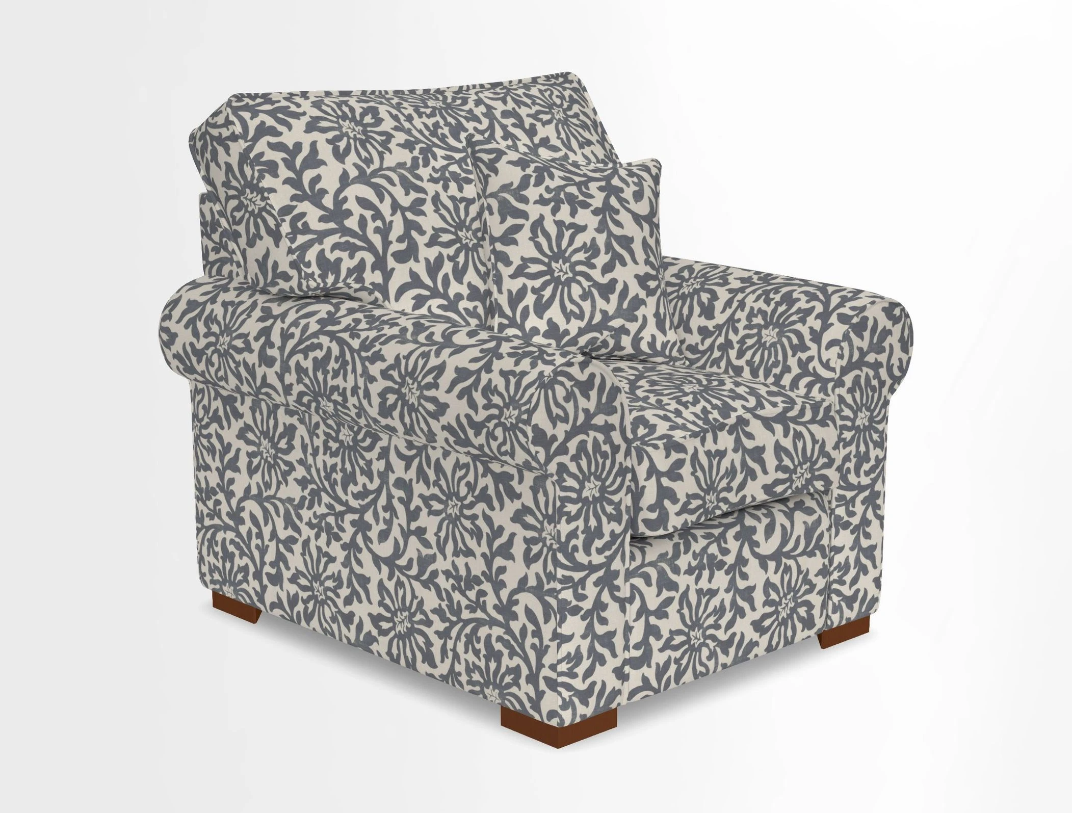 Upperton Chair in Two Tone Plain Biscuit - Loose cover option available