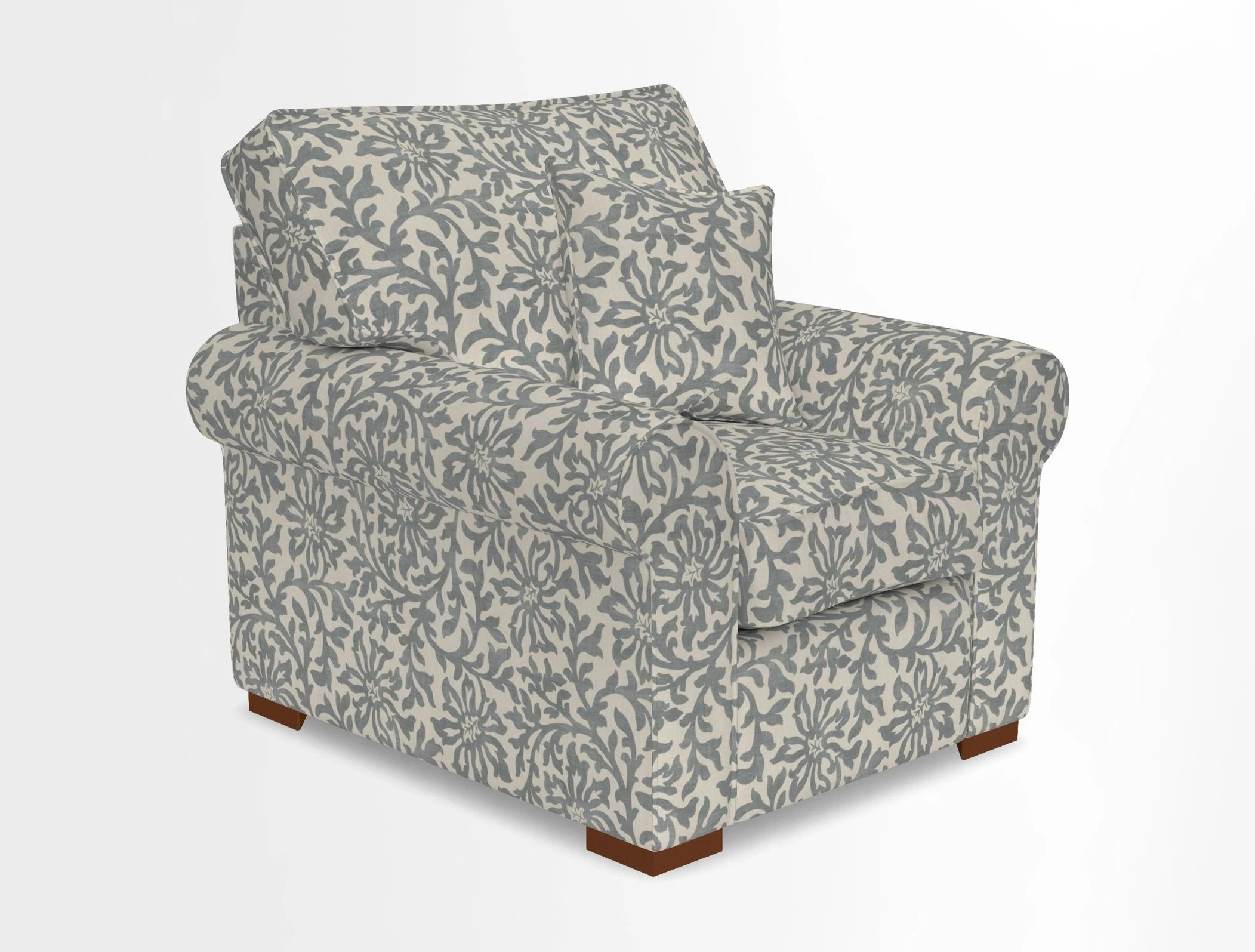 Upperton Chair in Two Tone Plain Biscuit - Loose cover option available
