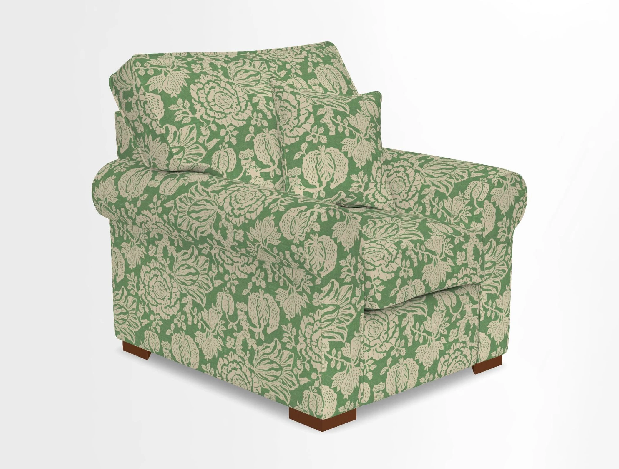 Upperton Chair in Two Tone Plain Biscuit - Loose cover option available