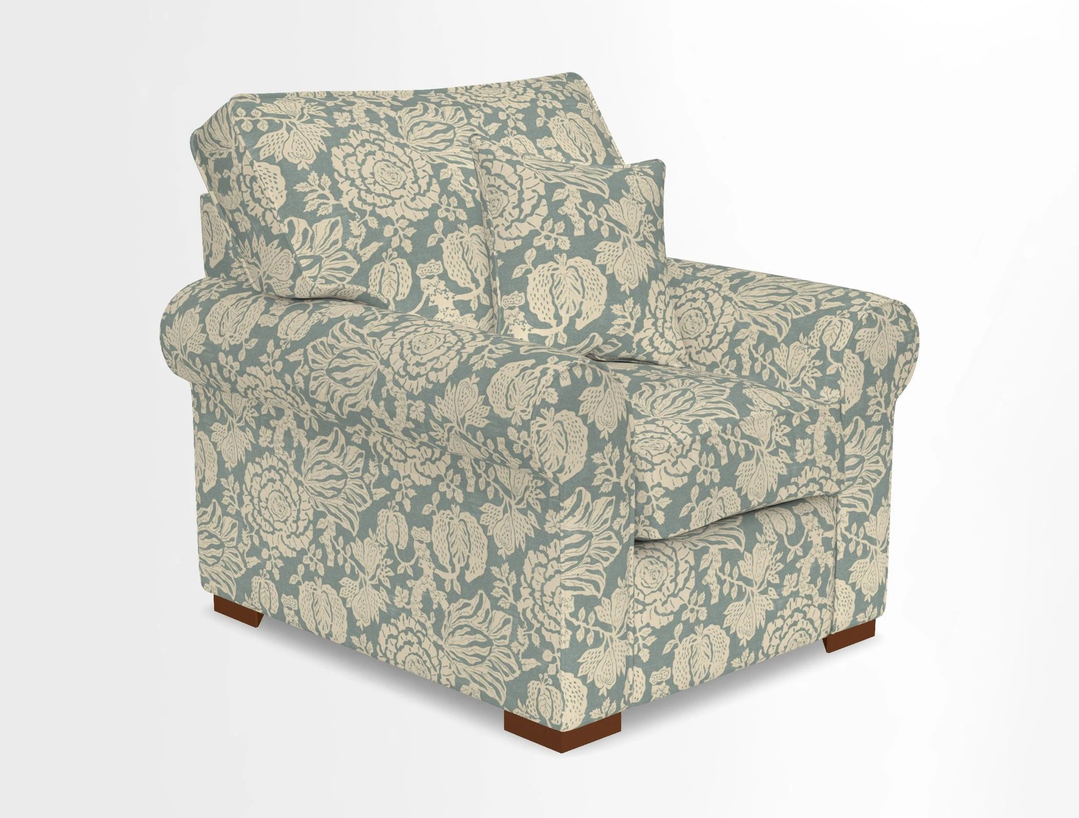 Upperton Chair in Two Tone Plain Biscuit - Loose cover option available