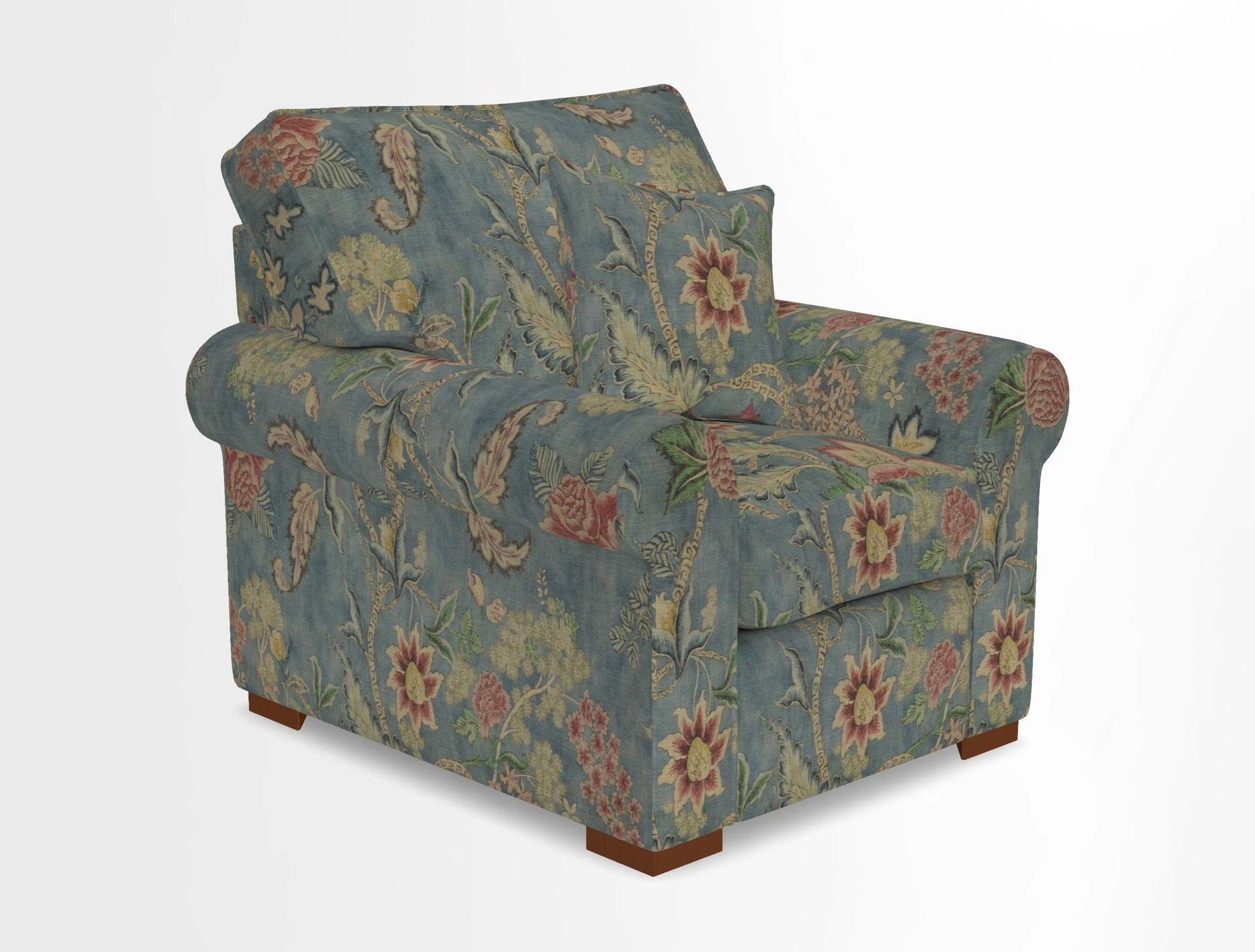 Upperton Chair in Two Tone Plain Biscuit - Loose cover option available