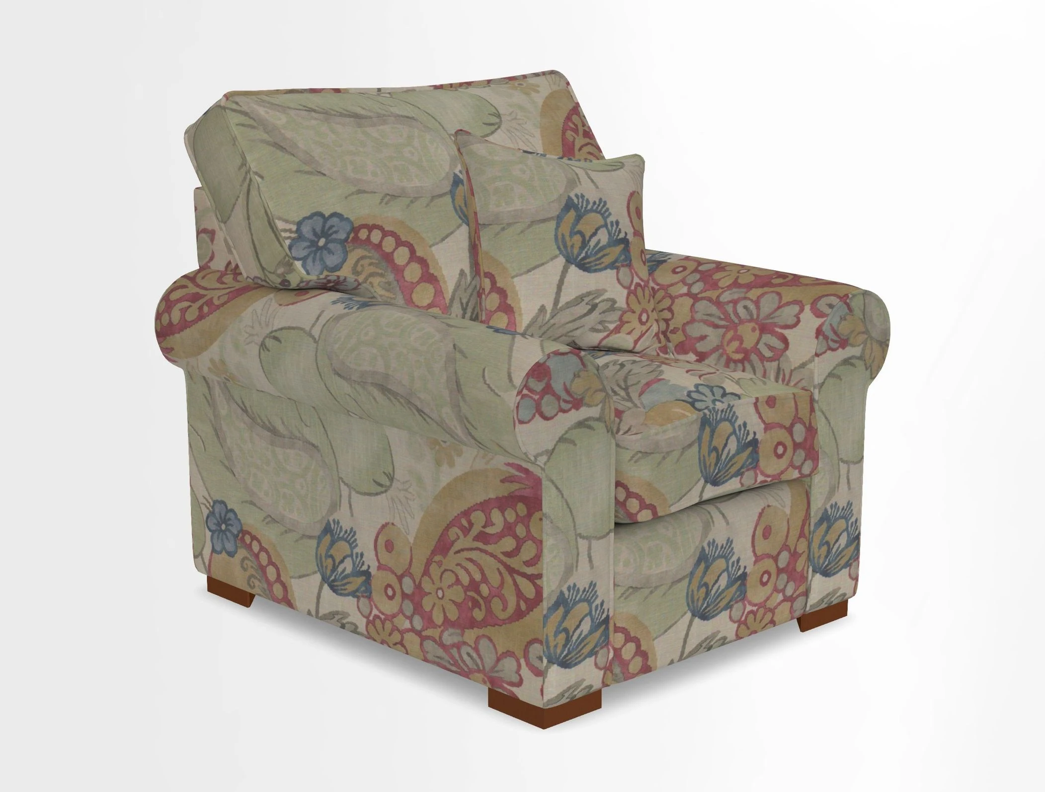 Upperton Chair in Two Tone Plain Biscuit - Loose cover option available