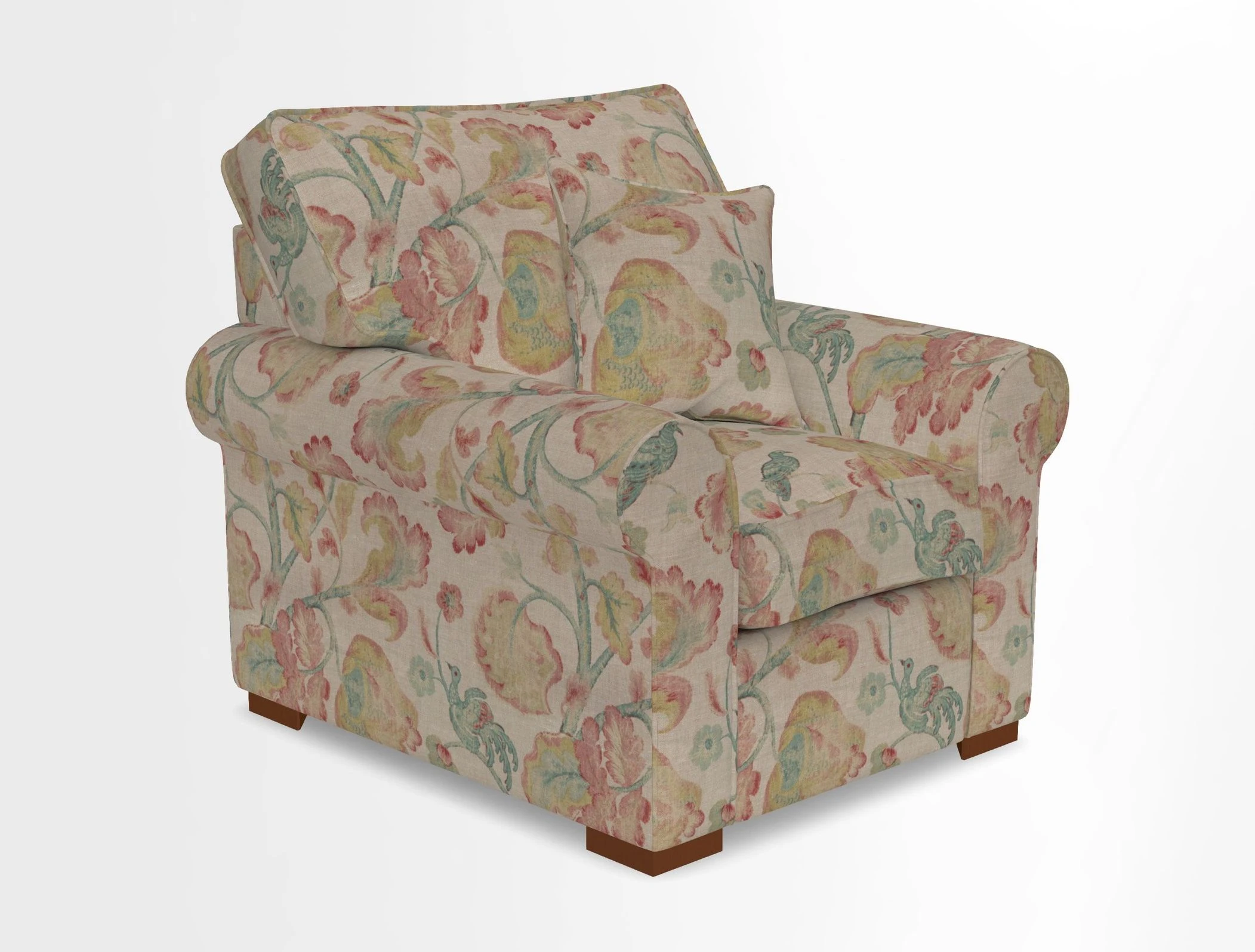Upperton Chair in Two Tone Plain Biscuit - Loose cover option available