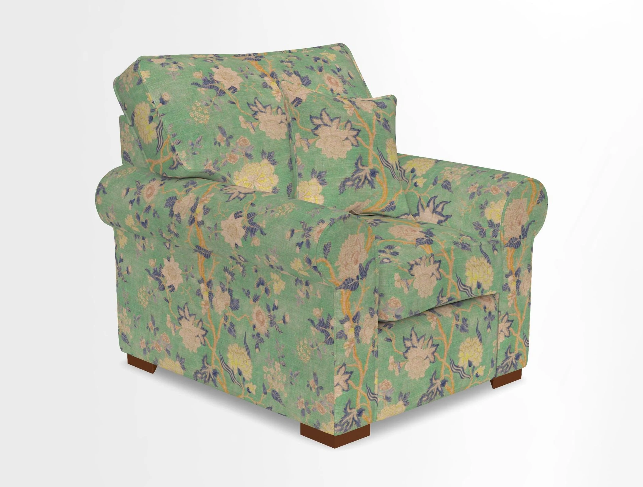 Upperton Chair in Two Tone Plain Biscuit - Loose cover option available