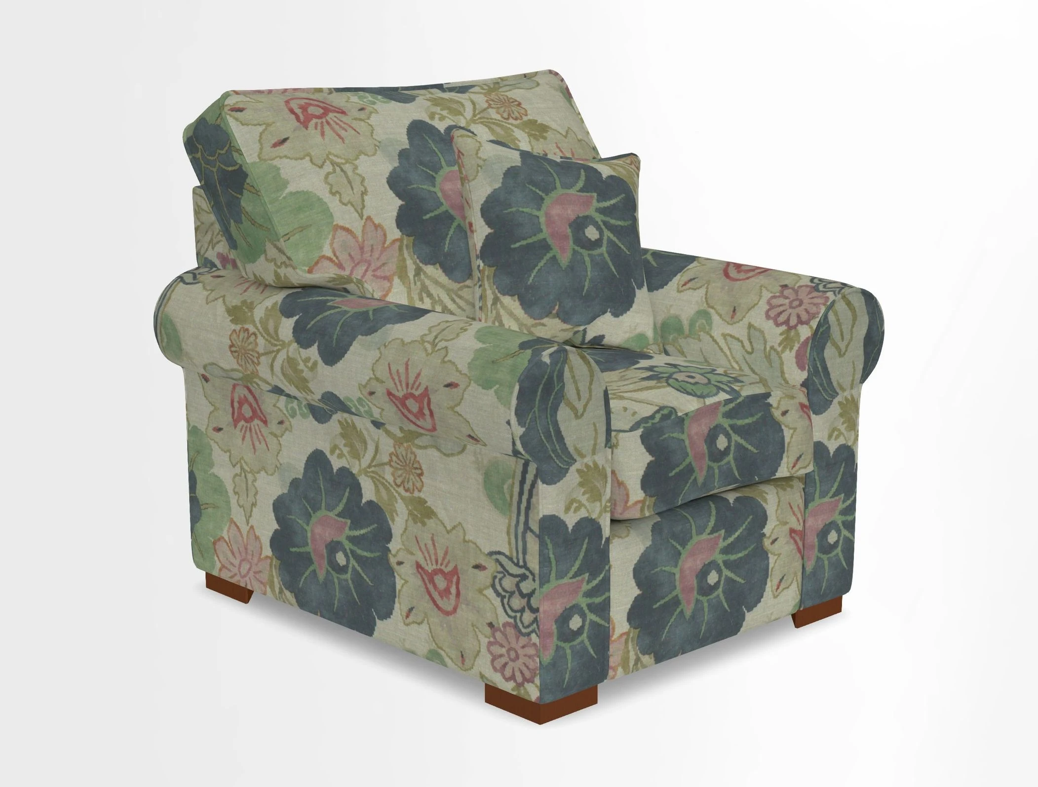 Upperton Chair in Two Tone Plain Biscuit - Loose cover option available