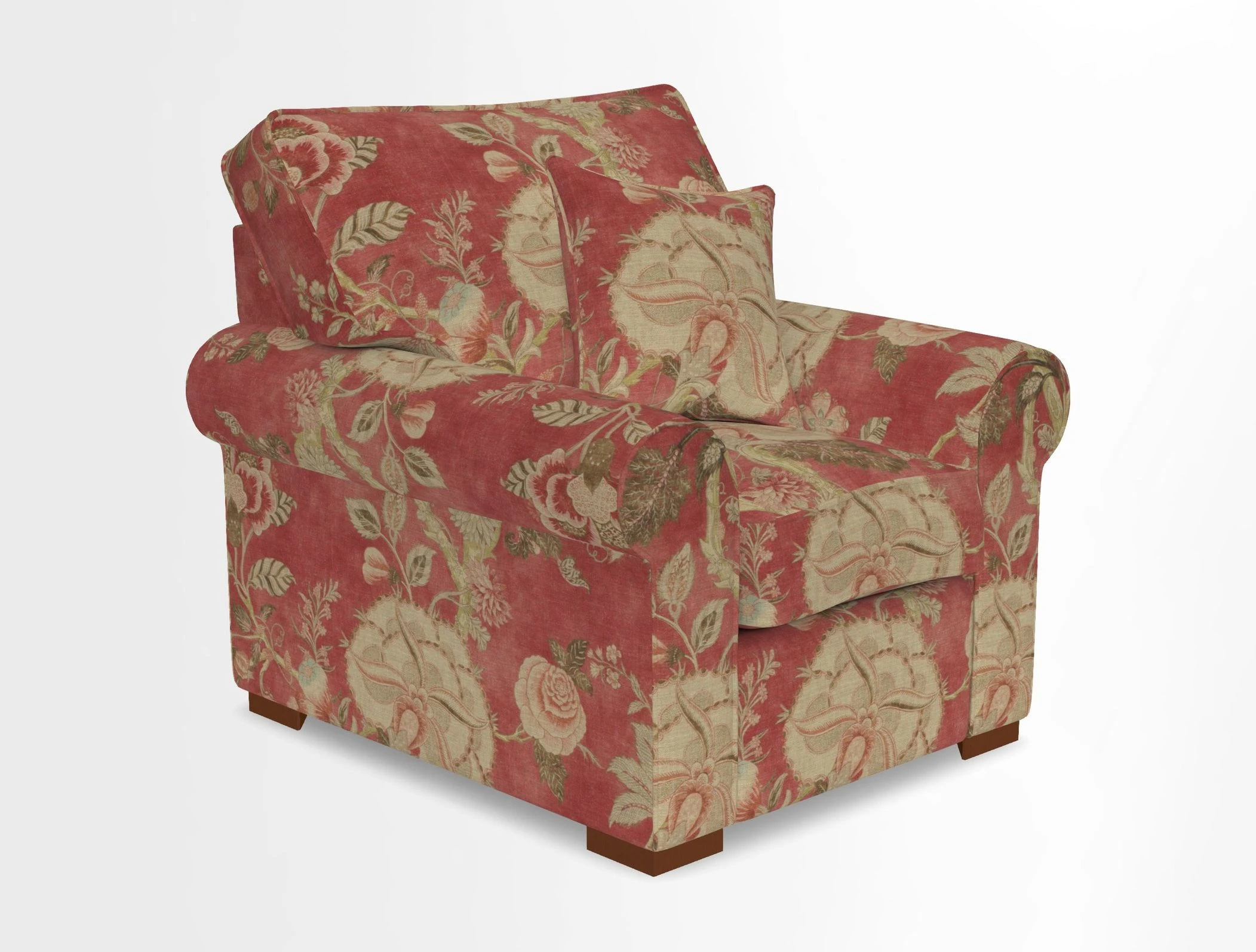 Upperton Chair in Two Tone Plain Biscuit - Loose cover option available