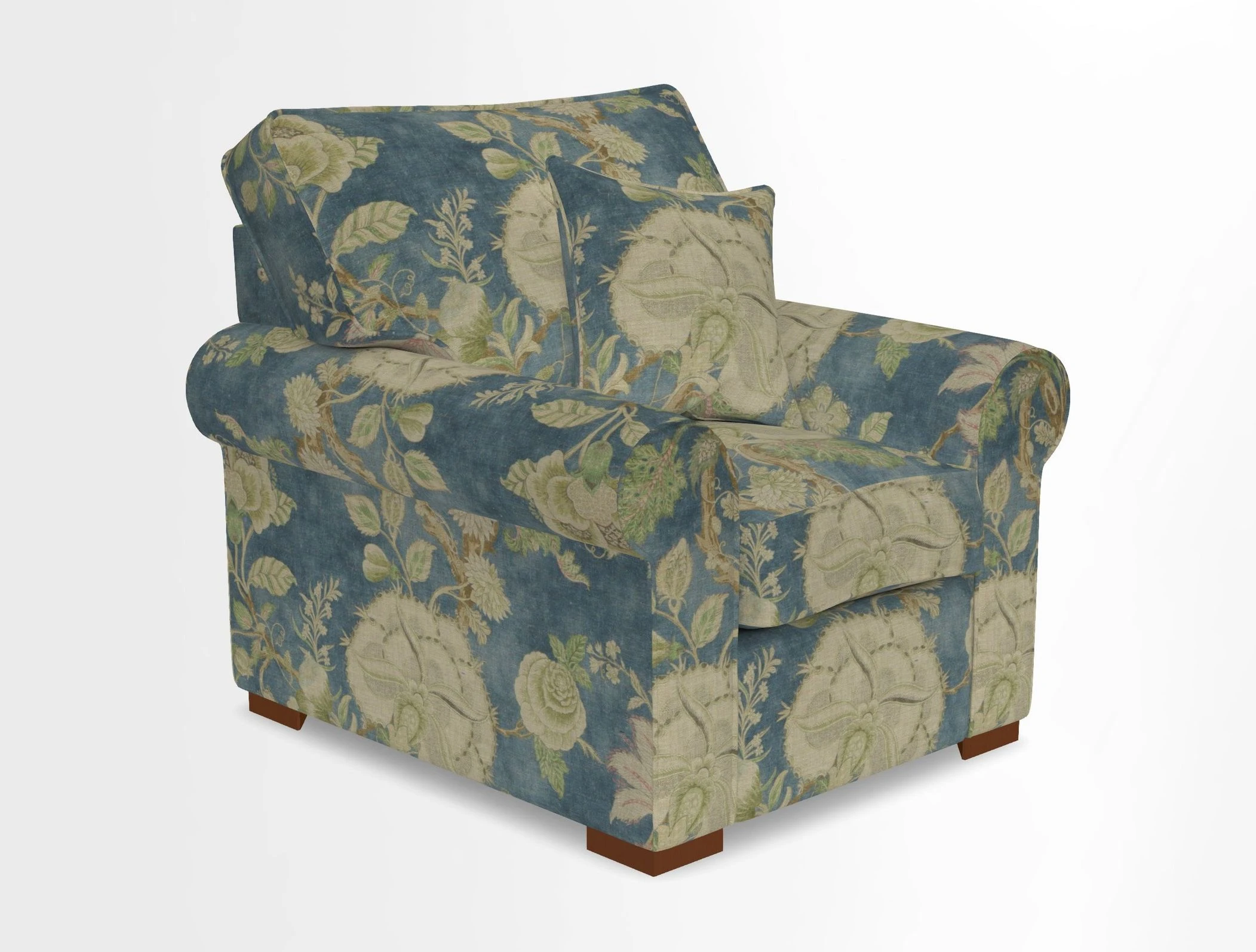 Upperton Chair in Two Tone Plain Biscuit - Loose cover option available