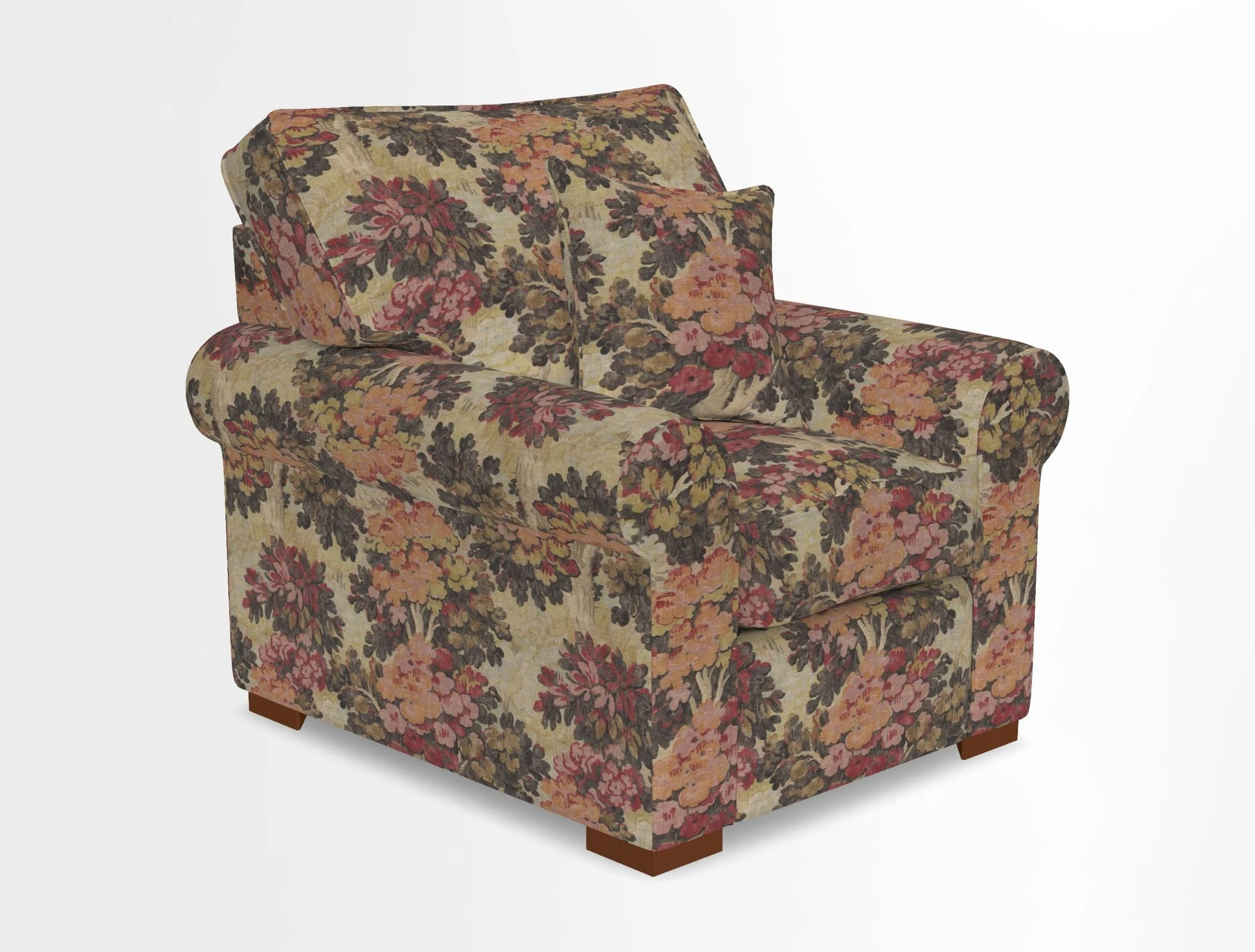 Upperton Chair in Two Tone Plain Biscuit - Loose cover option available