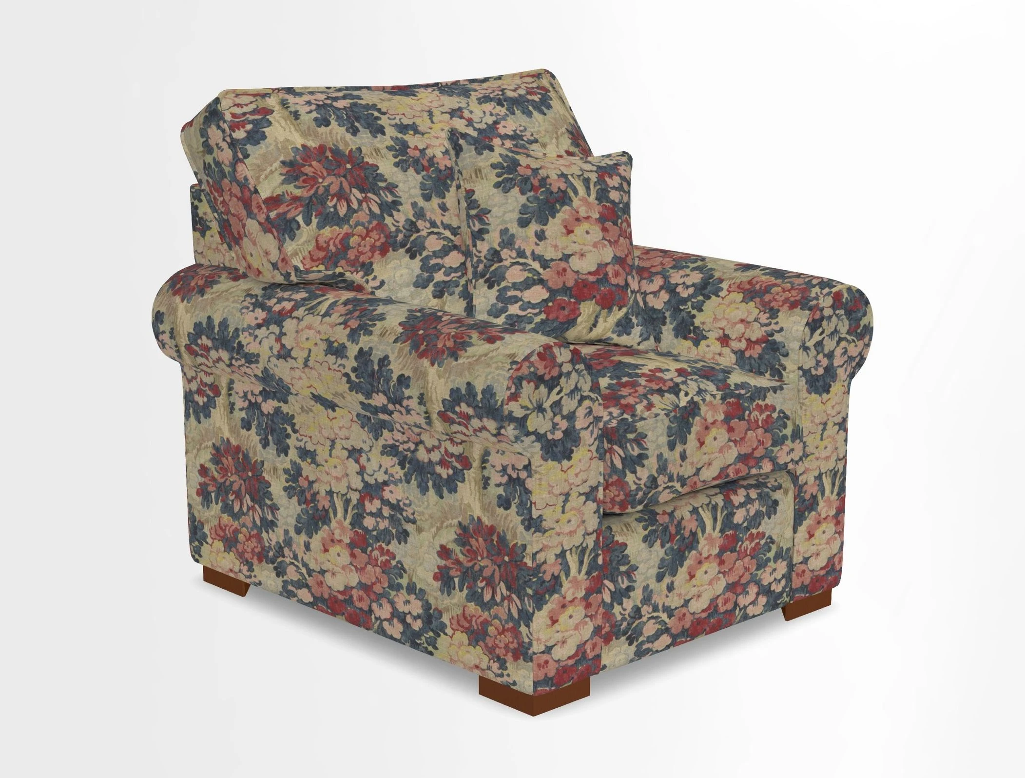 Upperton Chair in Two Tone Plain Biscuit - Loose cover option available