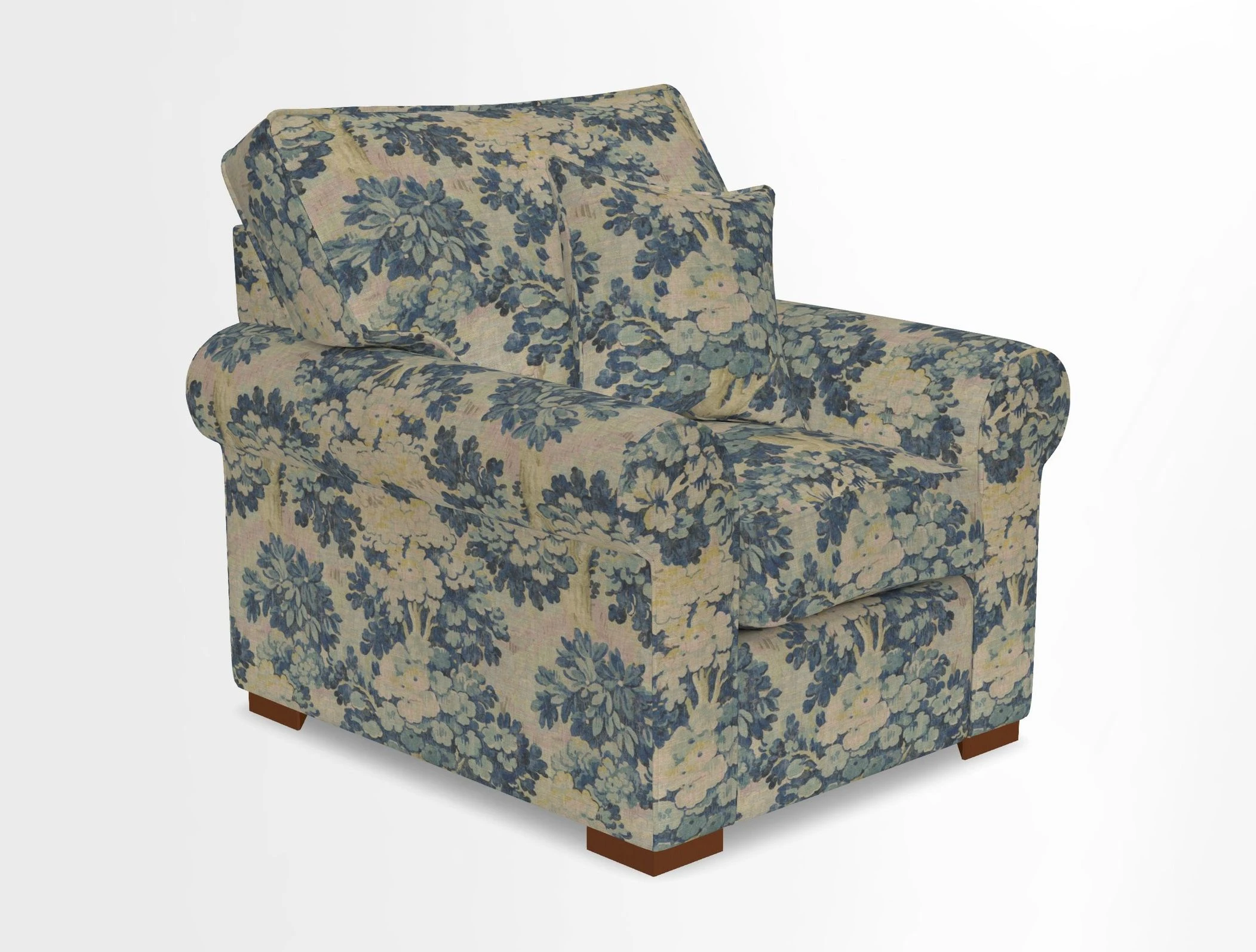 Upperton Chair in Two Tone Plain Biscuit - Loose cover option available