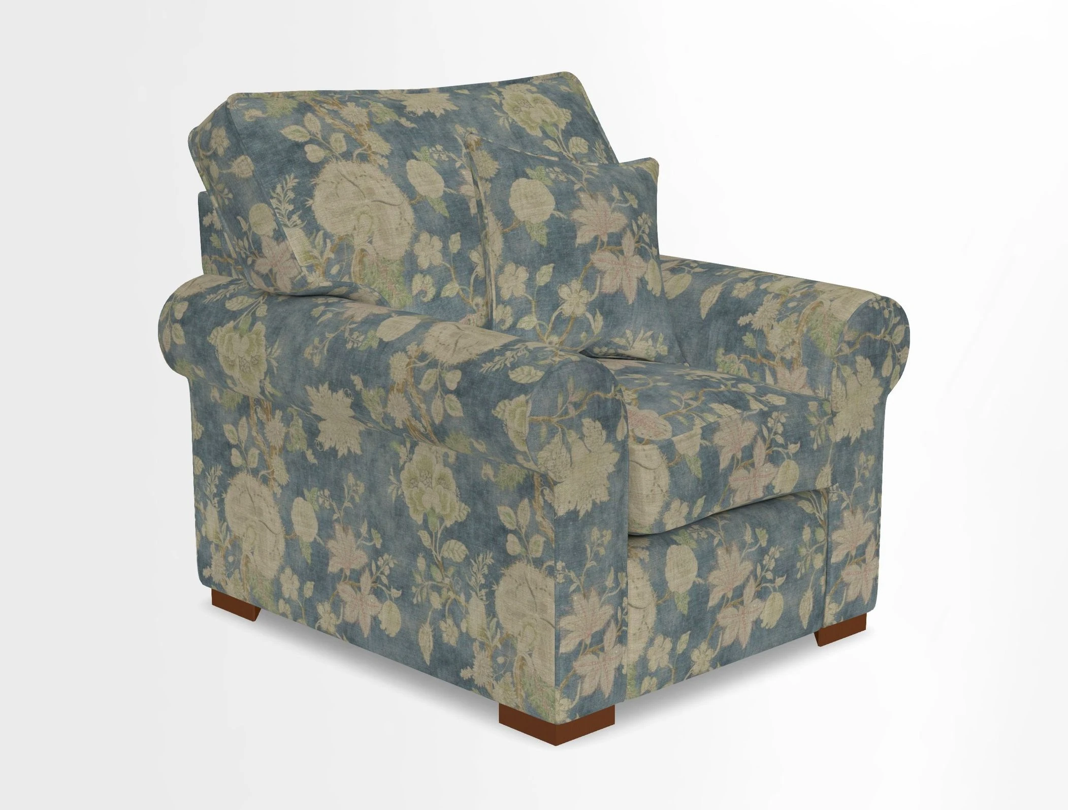 Upperton Chair in Two Tone Plain Biscuit - Loose cover option available