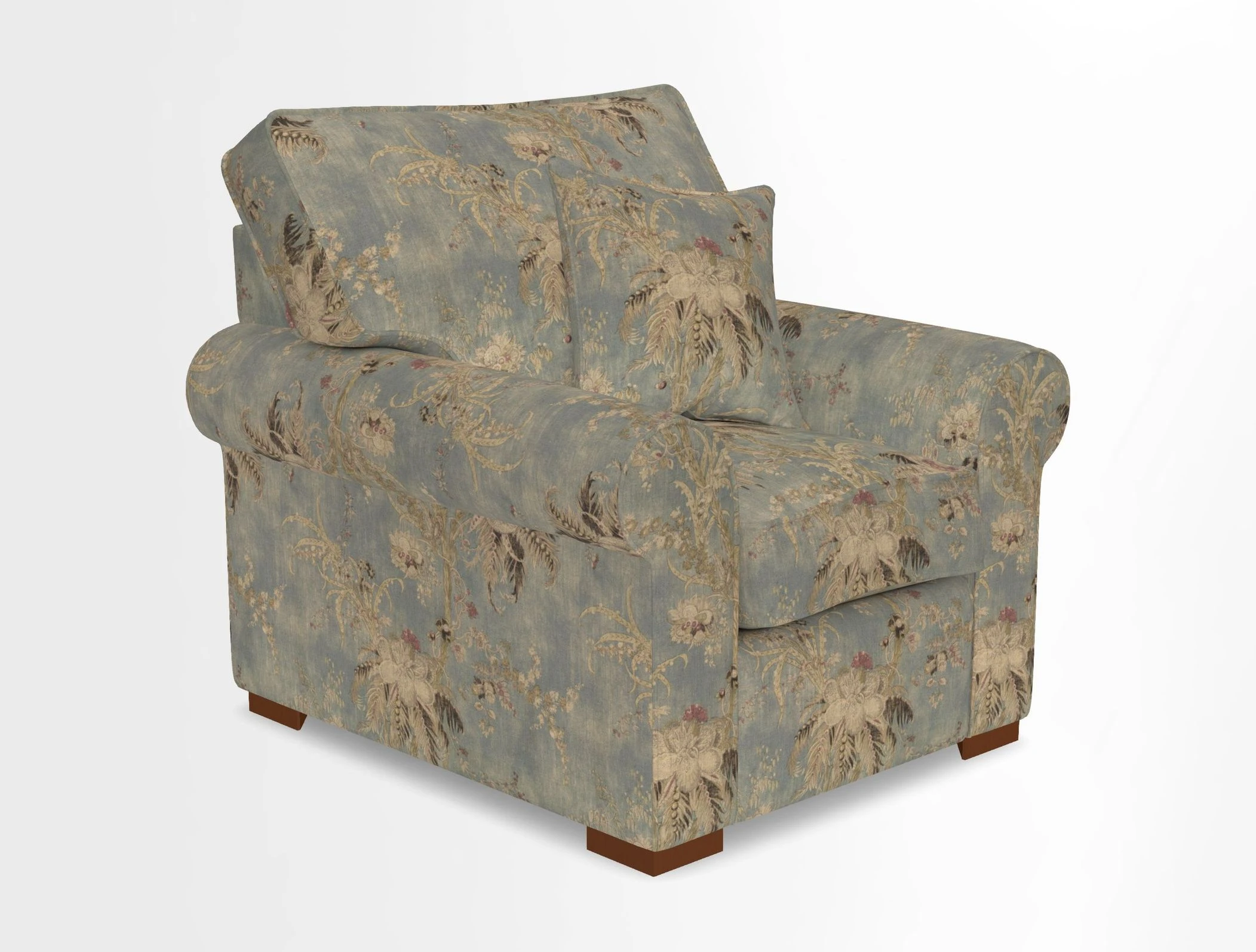 Upperton Chair in Two Tone Plain Biscuit - Loose cover option available
