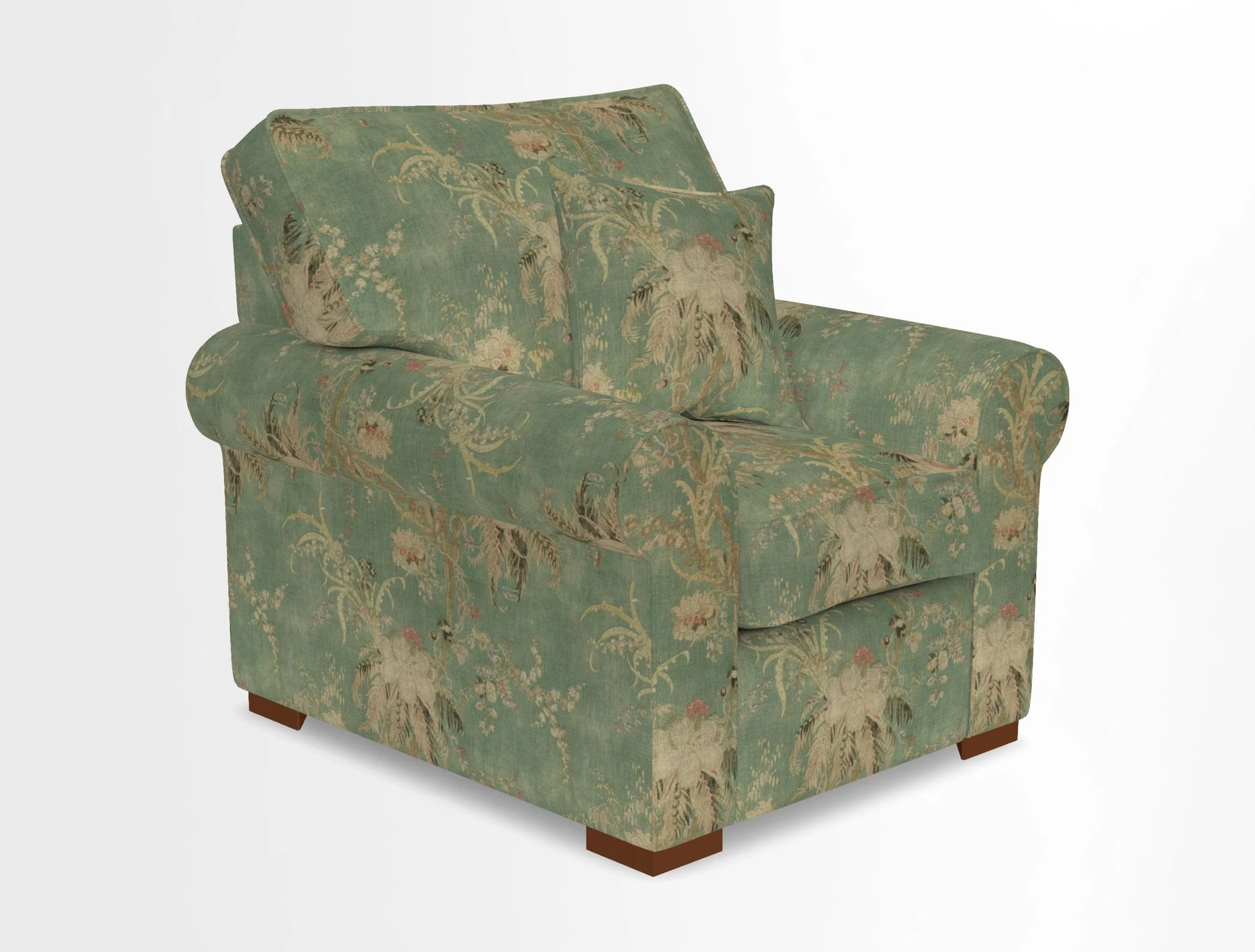 Upperton Chair in Two Tone Plain Biscuit - Loose cover option available
