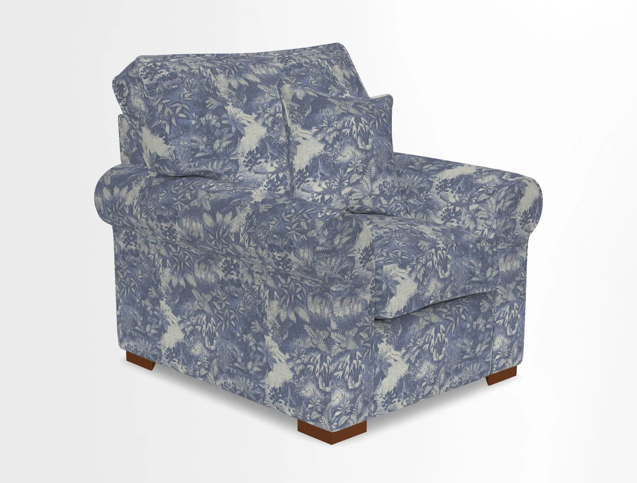 Upperton Chair in Two Tone Plain Biscuit - Loose cover option available