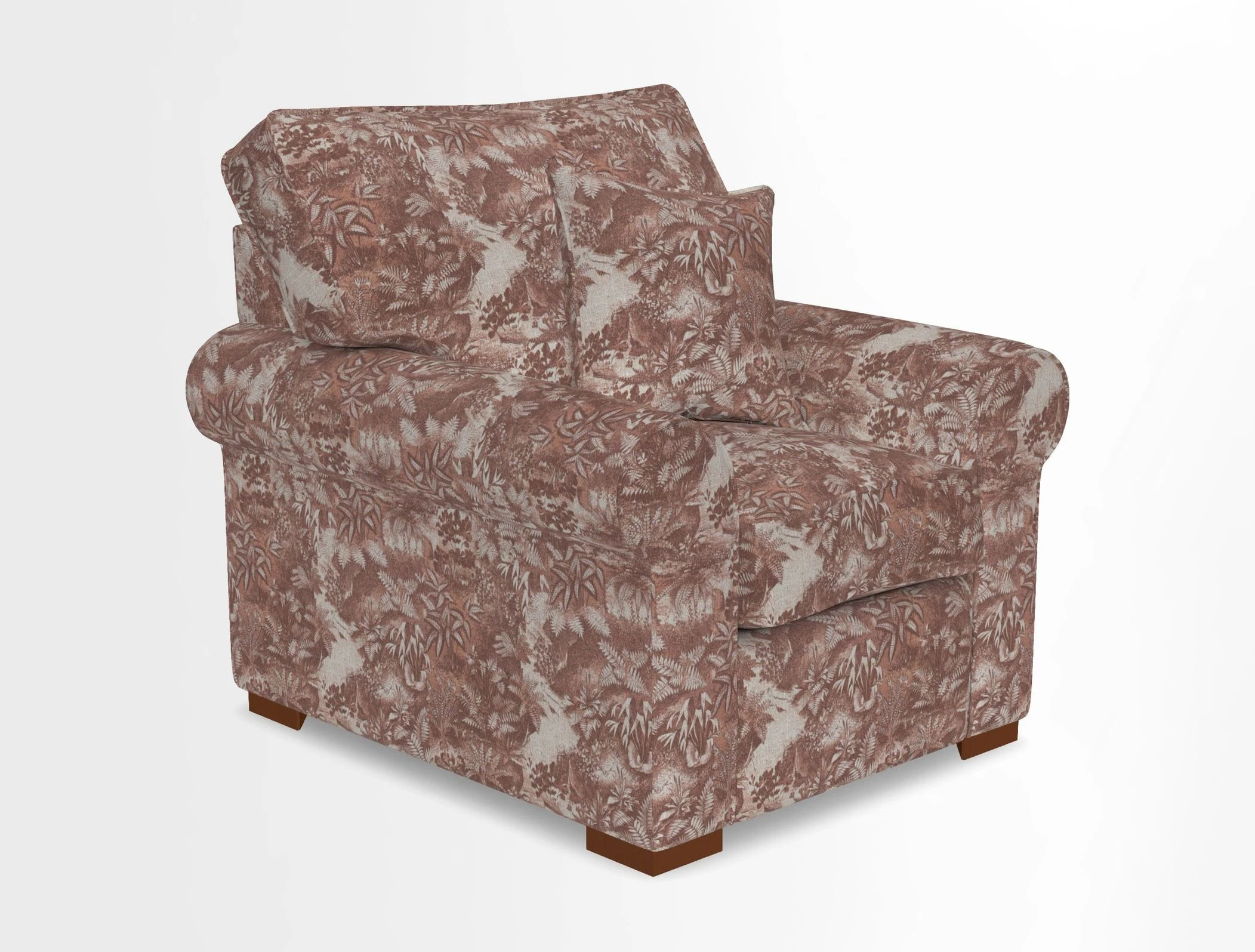 Upperton Chair in Two Tone Plain Biscuit - Loose cover option available