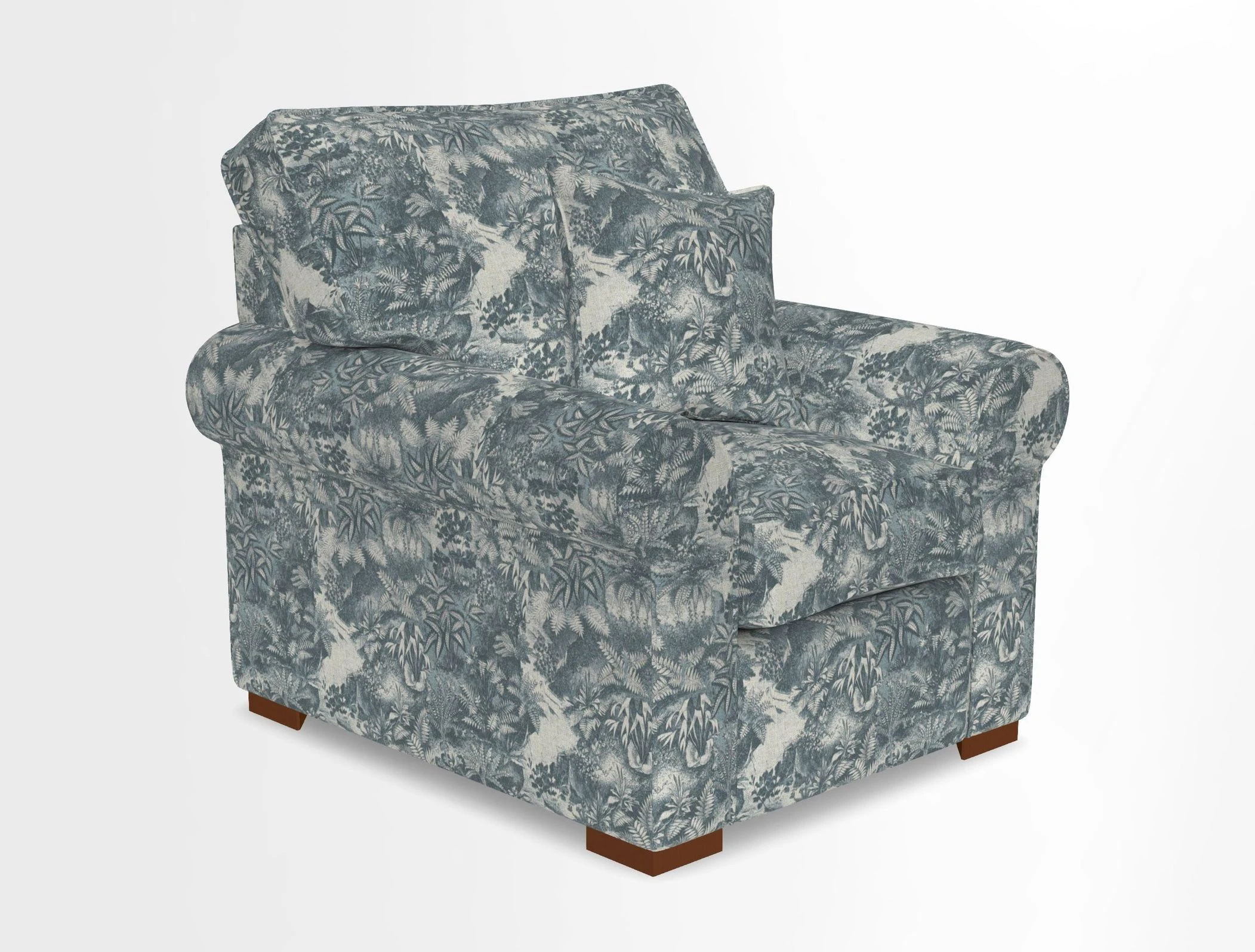 Upperton Chair in Two Tone Plain Biscuit - Loose cover option available