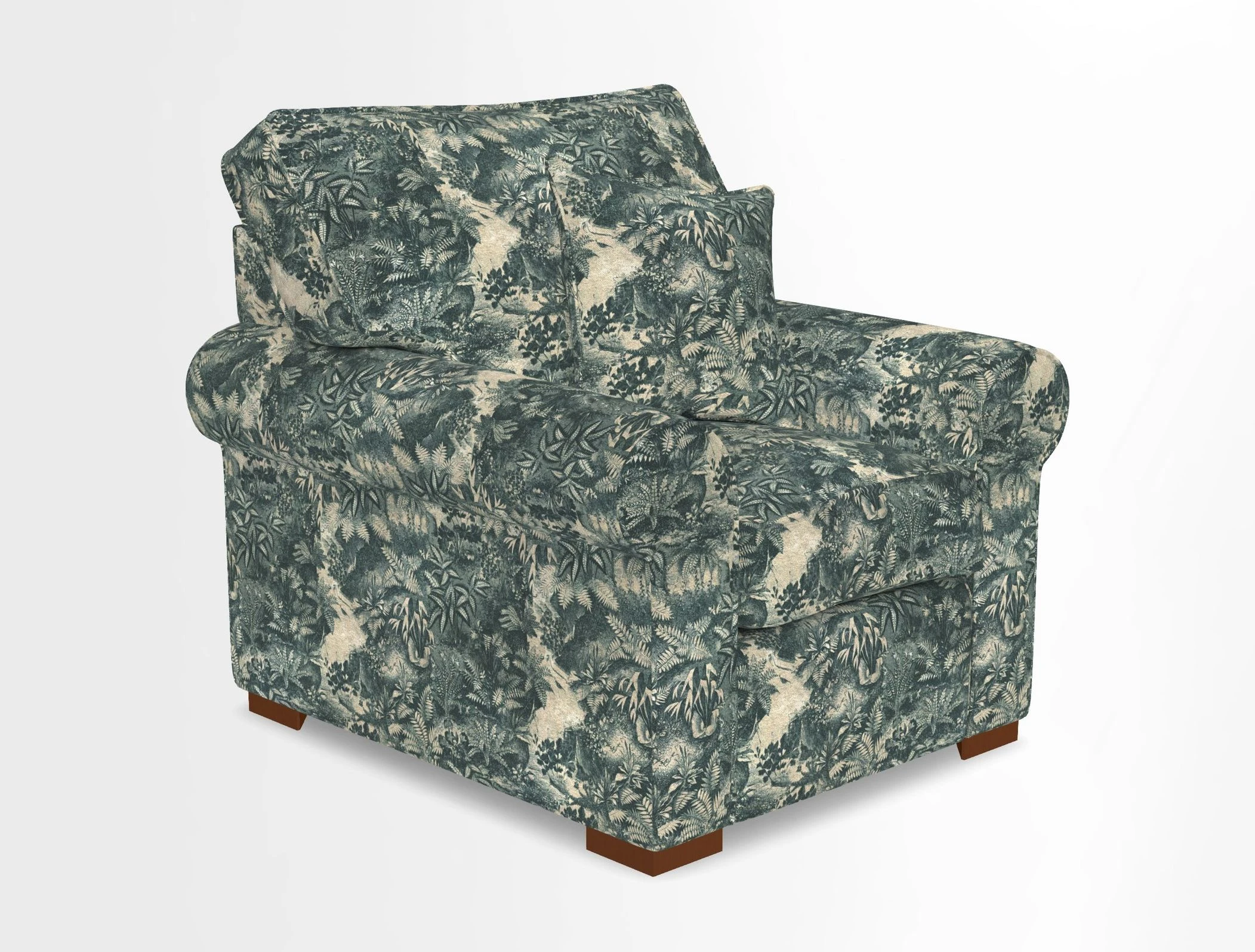 Upperton Chair in Two Tone Plain Biscuit - Loose cover option available