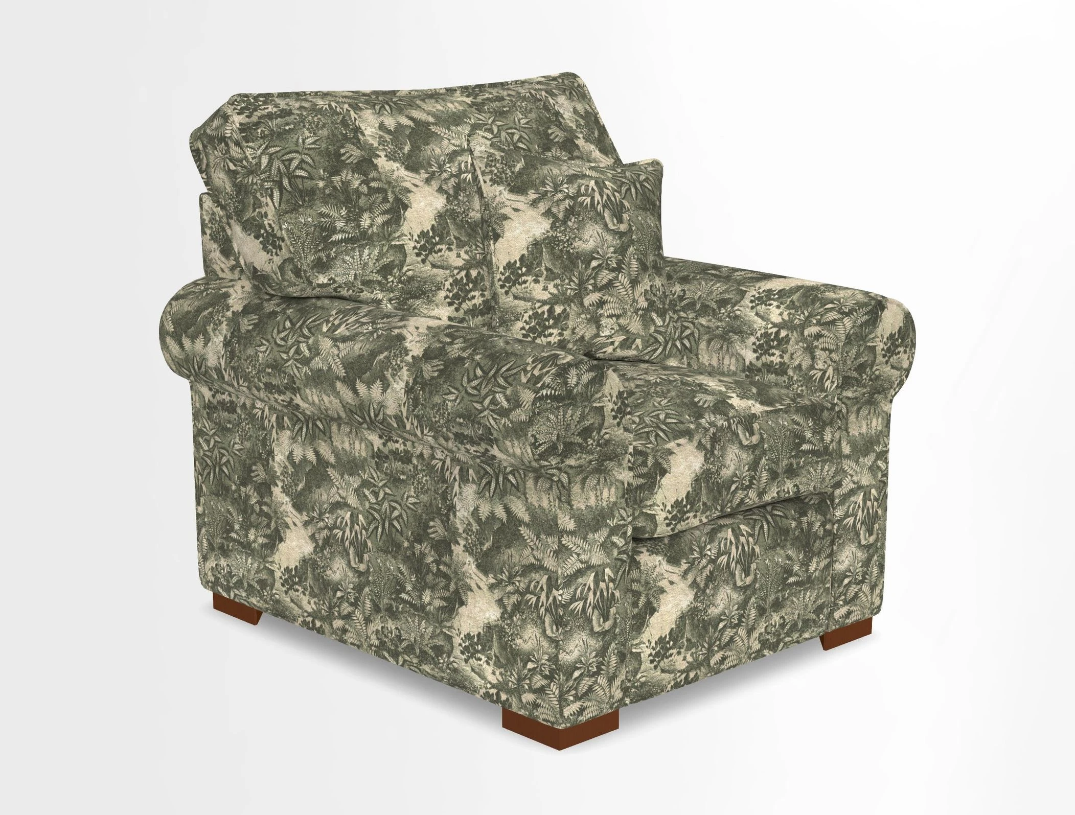 Upperton Chair in Two Tone Plain Biscuit - Loose cover option available