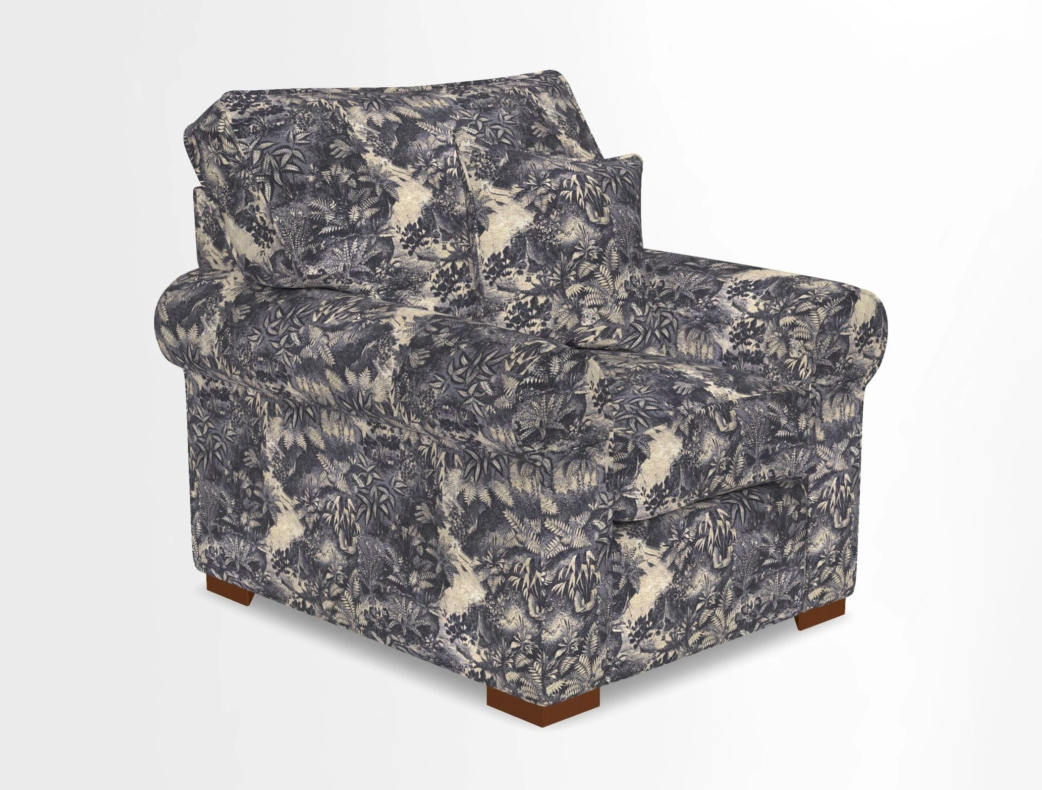 Upperton Chair in Two Tone Plain Biscuit - Loose cover option available