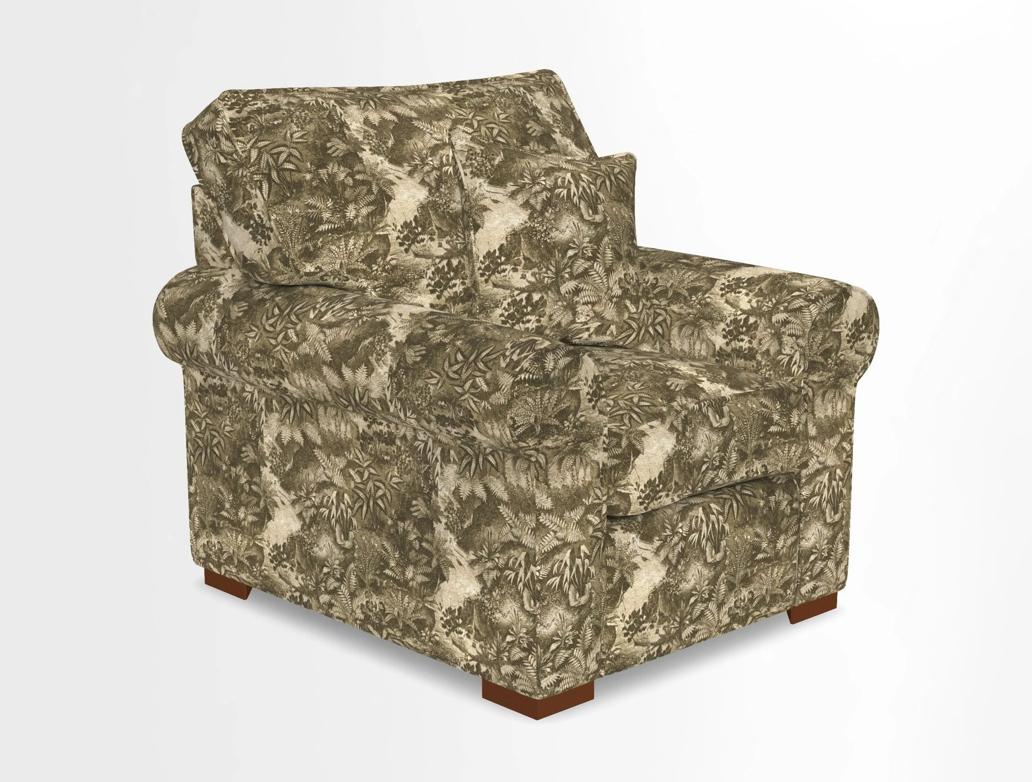 Upperton Chair in Two Tone Plain Biscuit - Loose cover option available