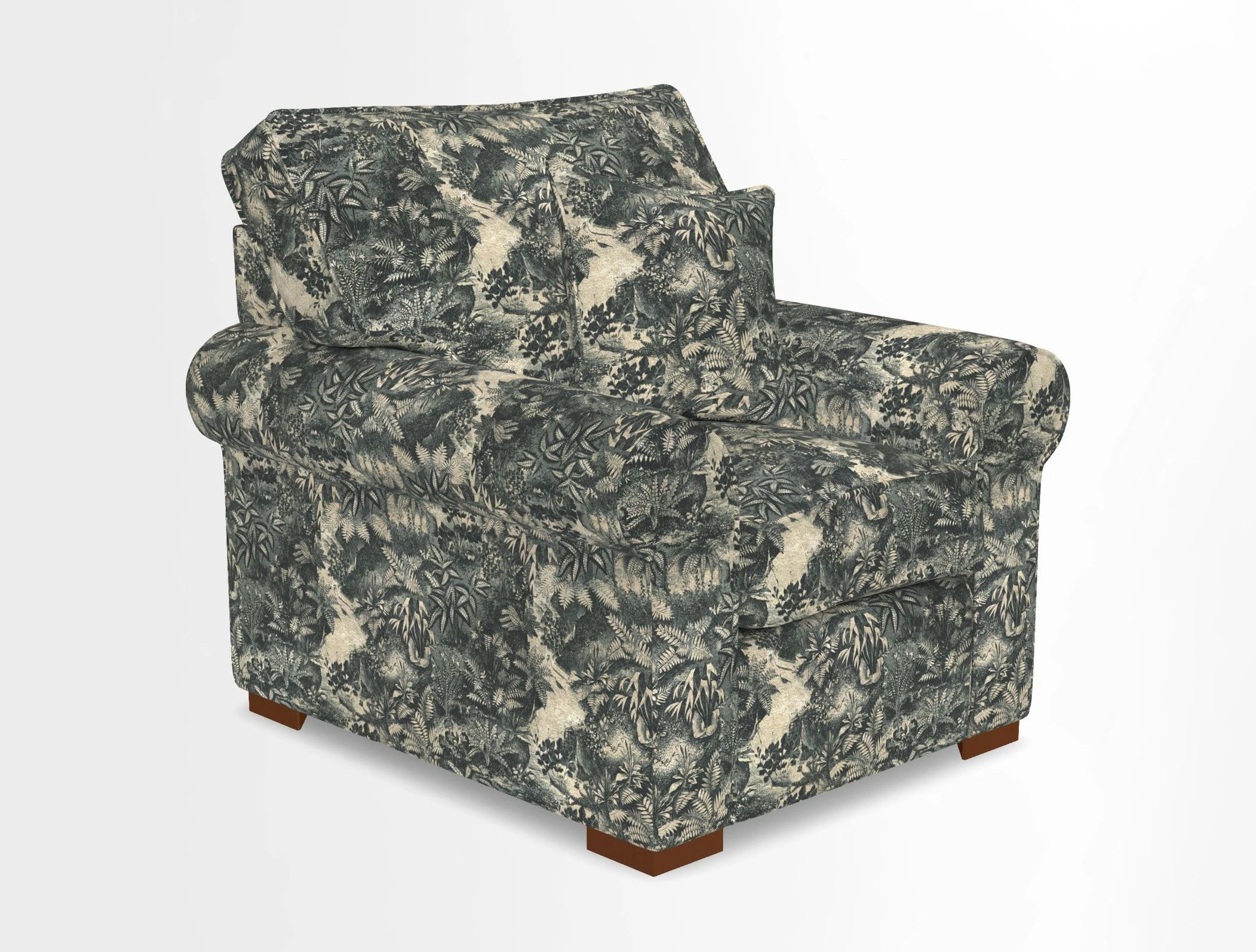 Upperton Chair in Two Tone Plain Biscuit - Loose cover option available