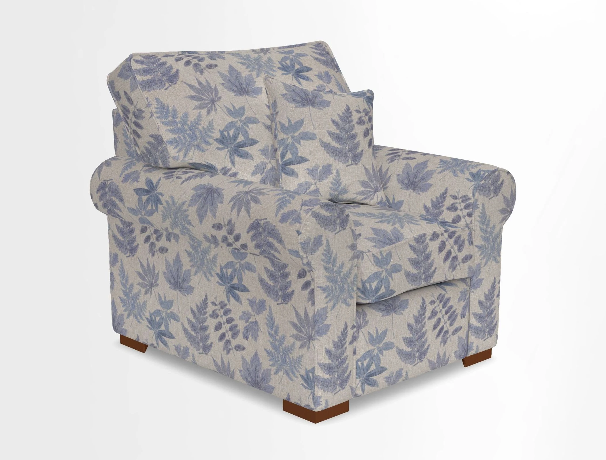Upperton Chair in Two Tone Plain Biscuit - Loose cover option available