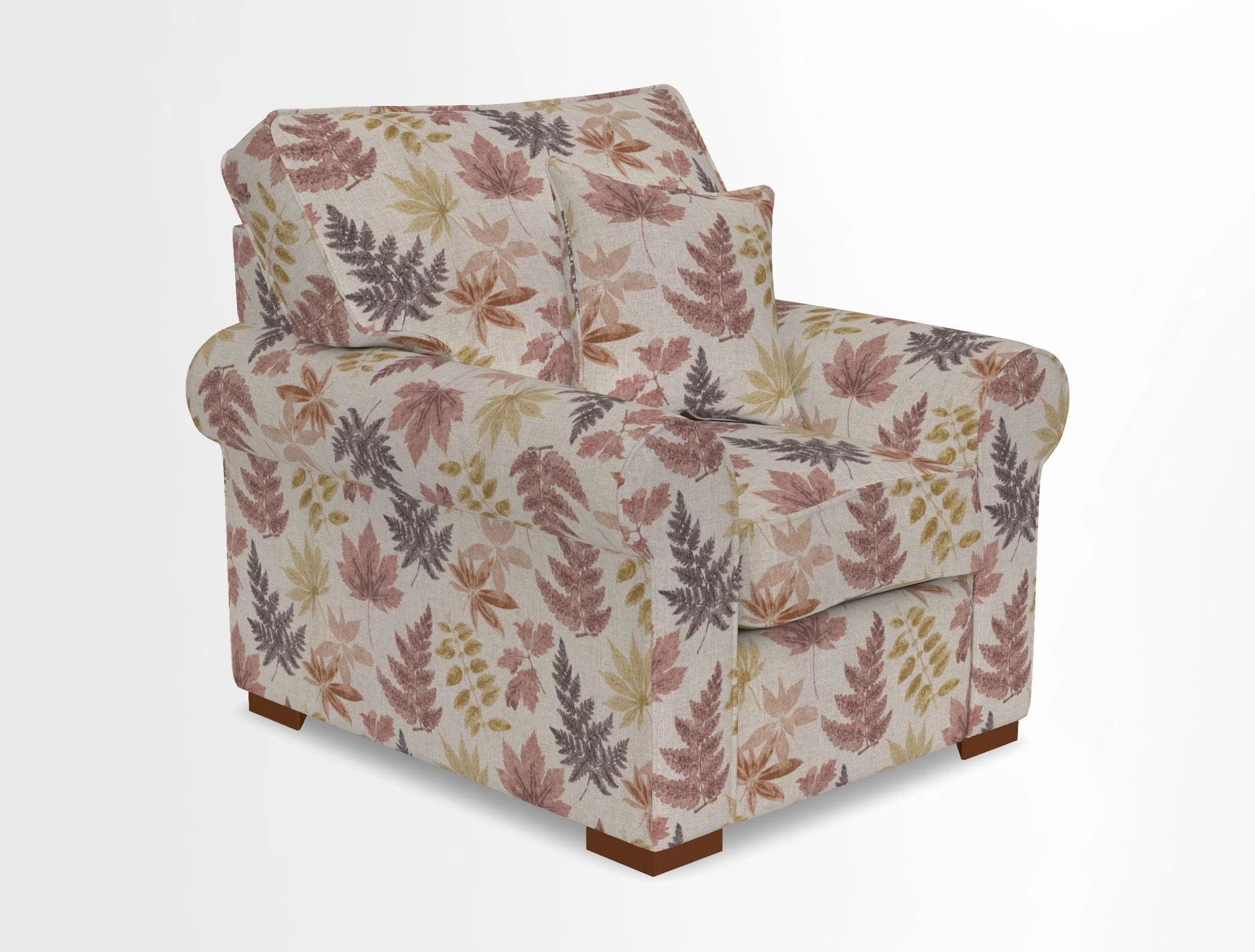Upperton Chair in Two Tone Plain Biscuit - Loose cover option available