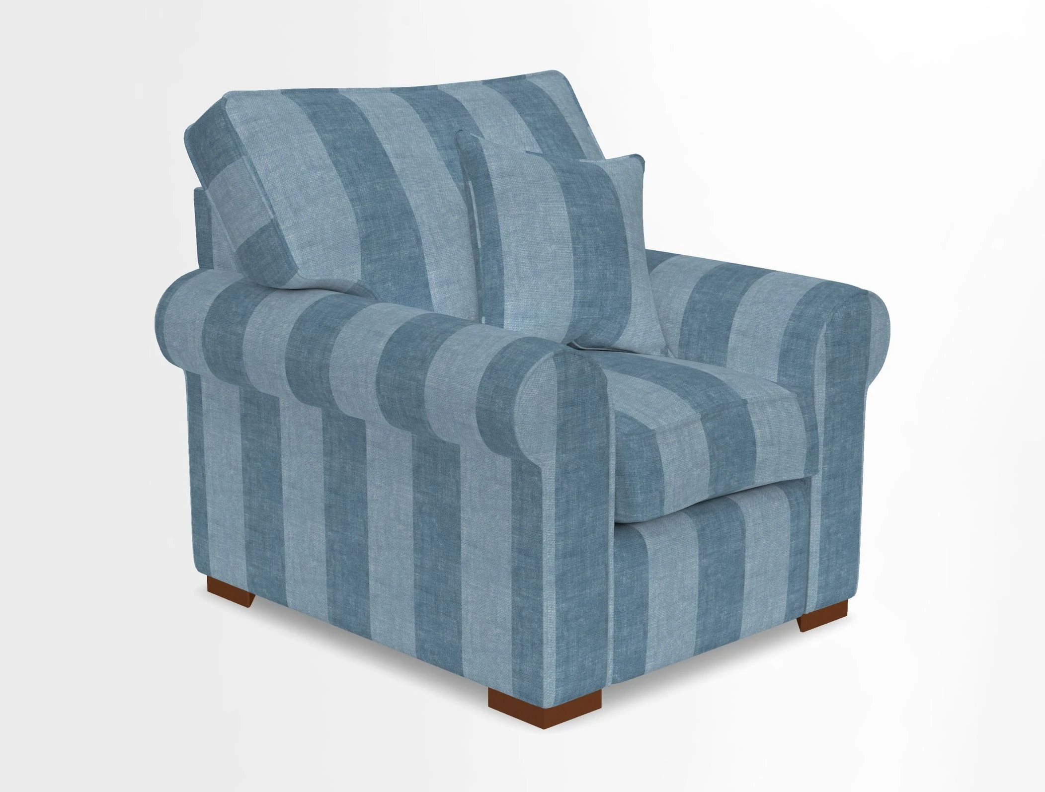 Upperton Chair in Two Tone Plain Biscuit - Loose cover option available