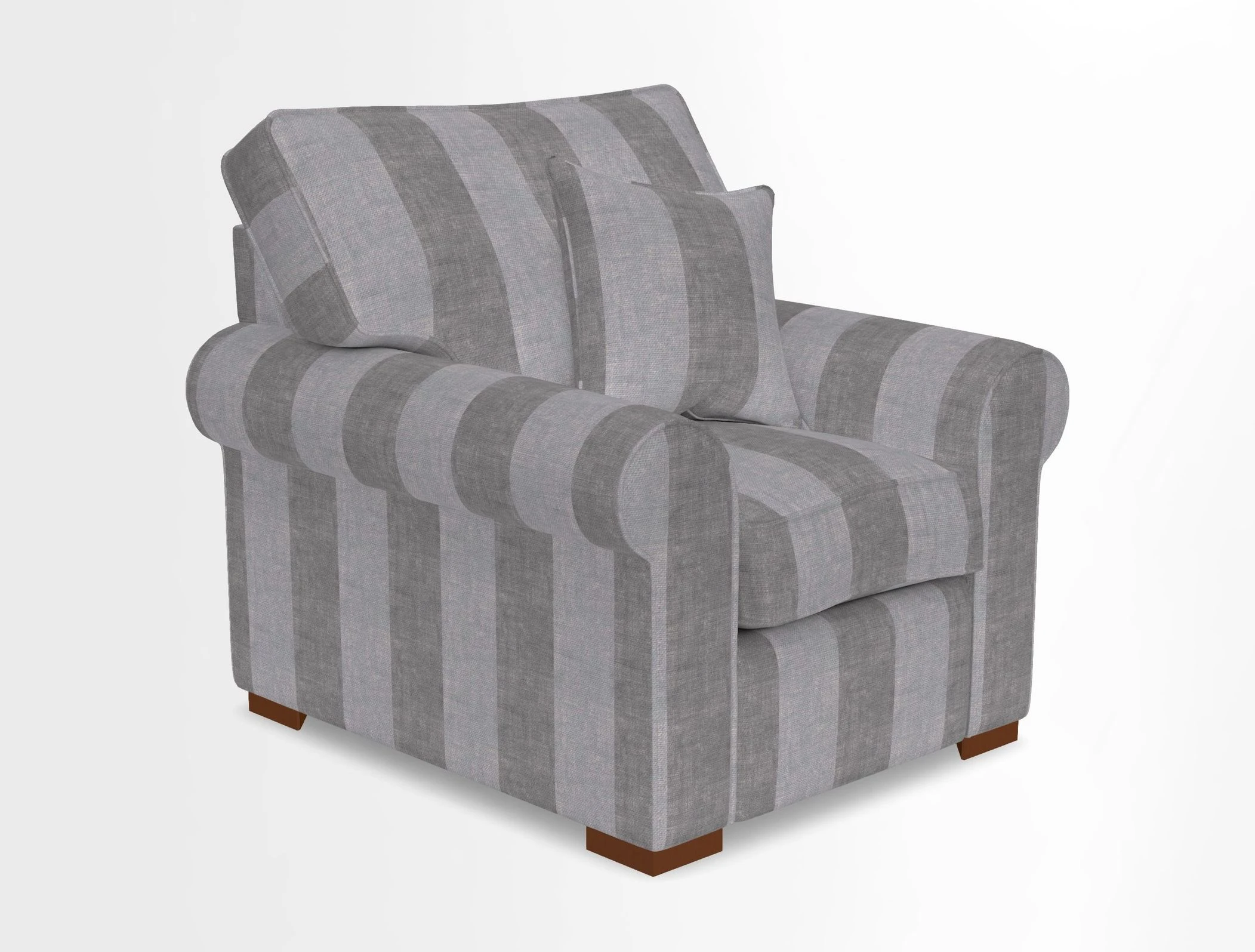 Upperton Chair in Two Tone Plain Biscuit - Loose cover option available