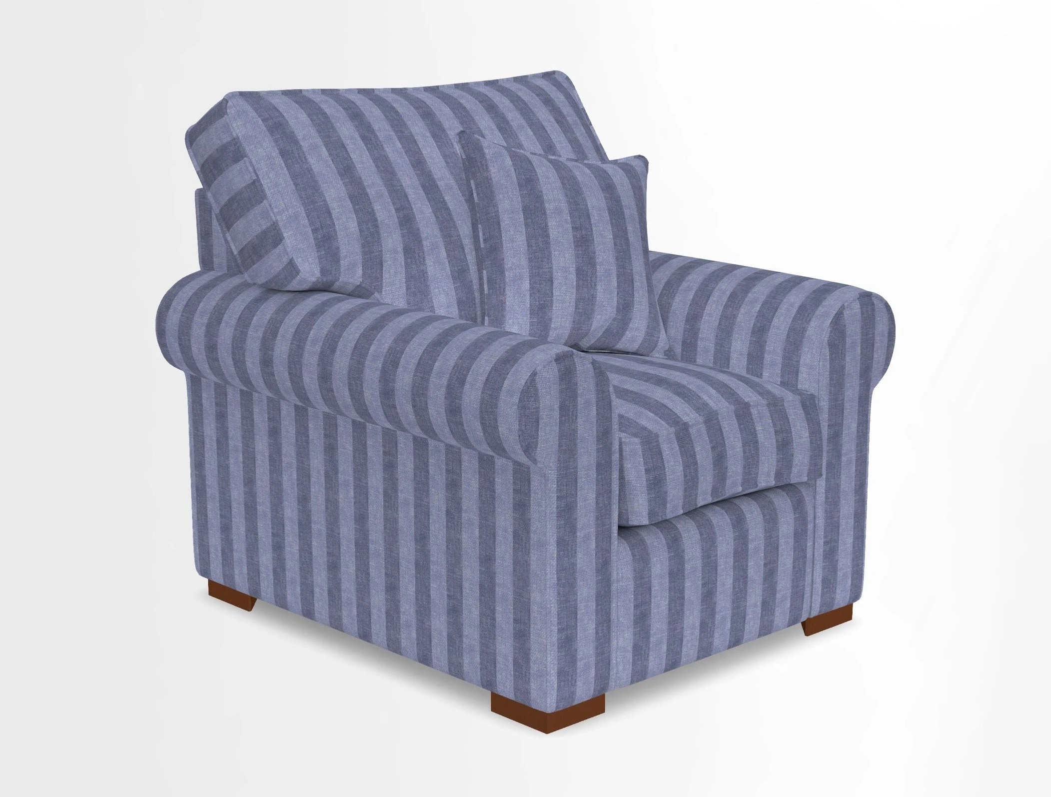 Upperton Chair in Two Tone Plain Biscuit - Loose cover option available