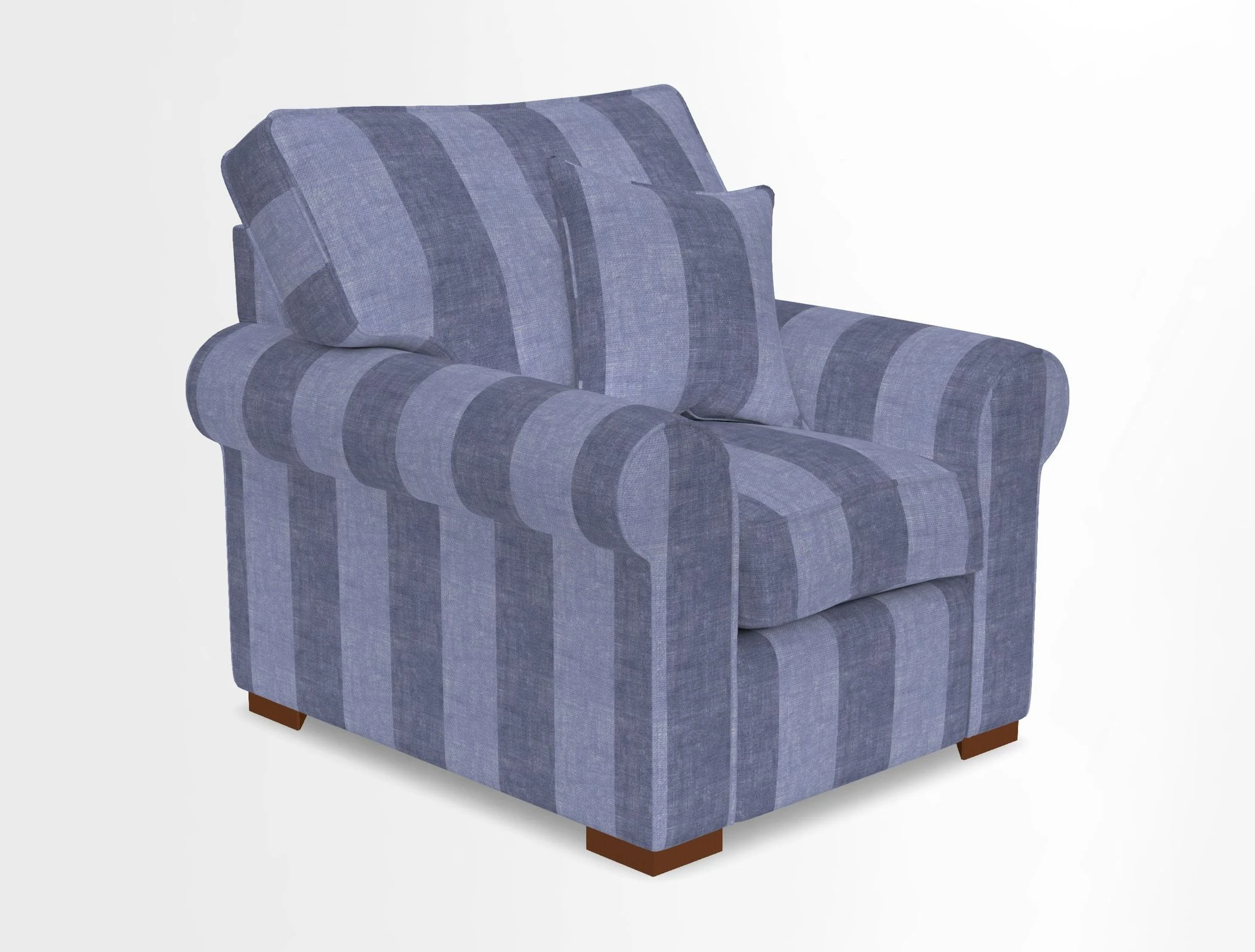Upperton Chair in Two Tone Plain Biscuit - Loose cover option available